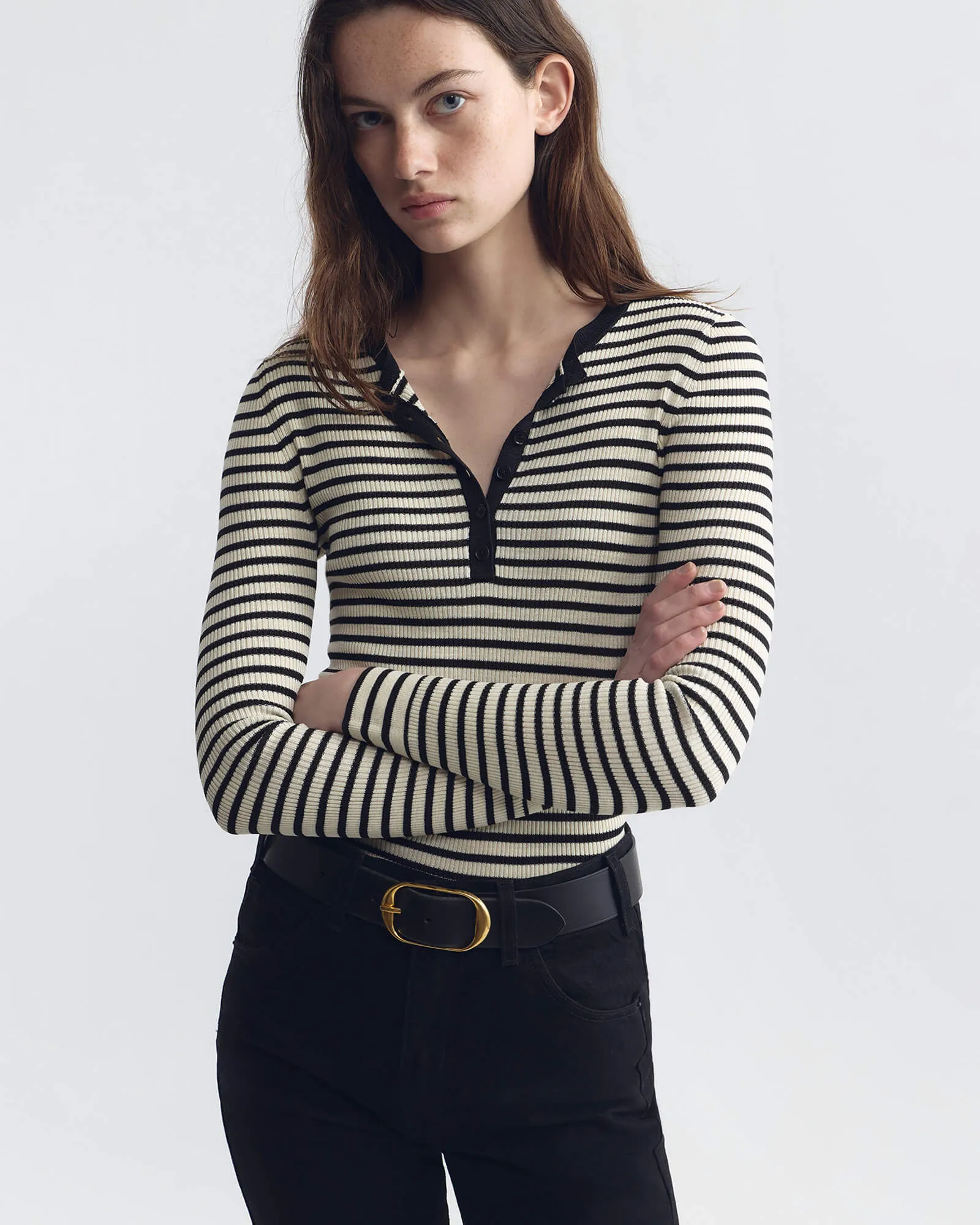 KYRIE STRIPE SWEATER sold by Nili Lotan product image thumbnail 4