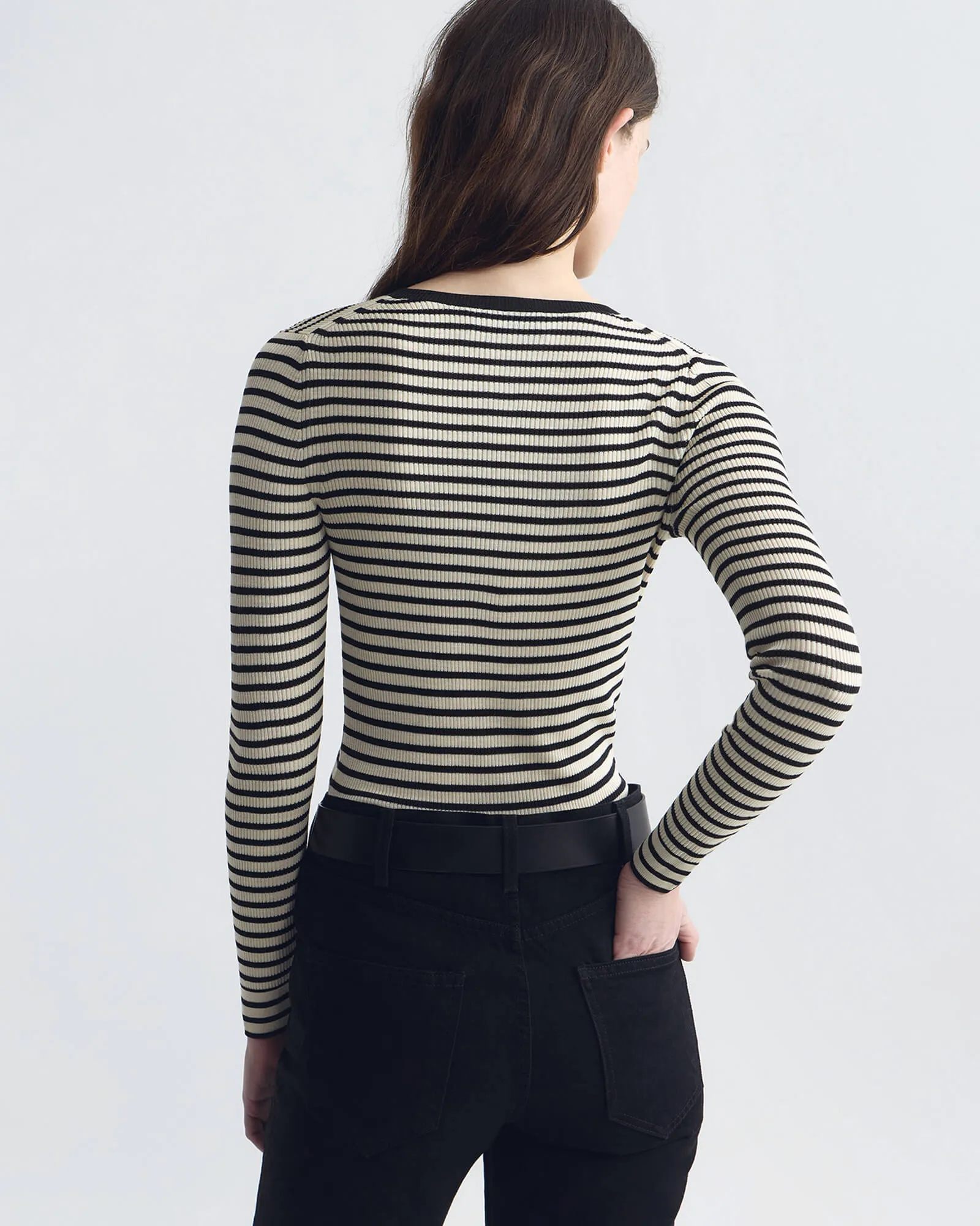 KYRIE STRIPE SWEATER sold by Nili Lotan product image thumbnail 5