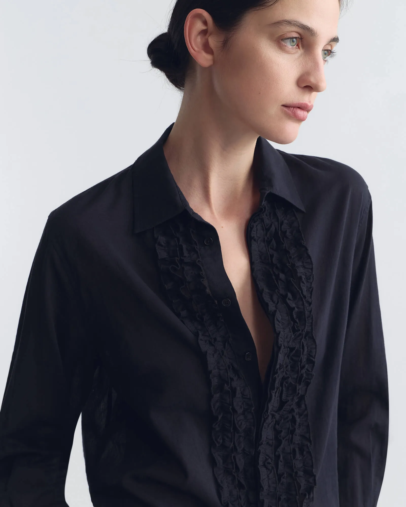NATHAEL RUFFLE SHIRT sold by Nili Lotan product image thumbnail 3