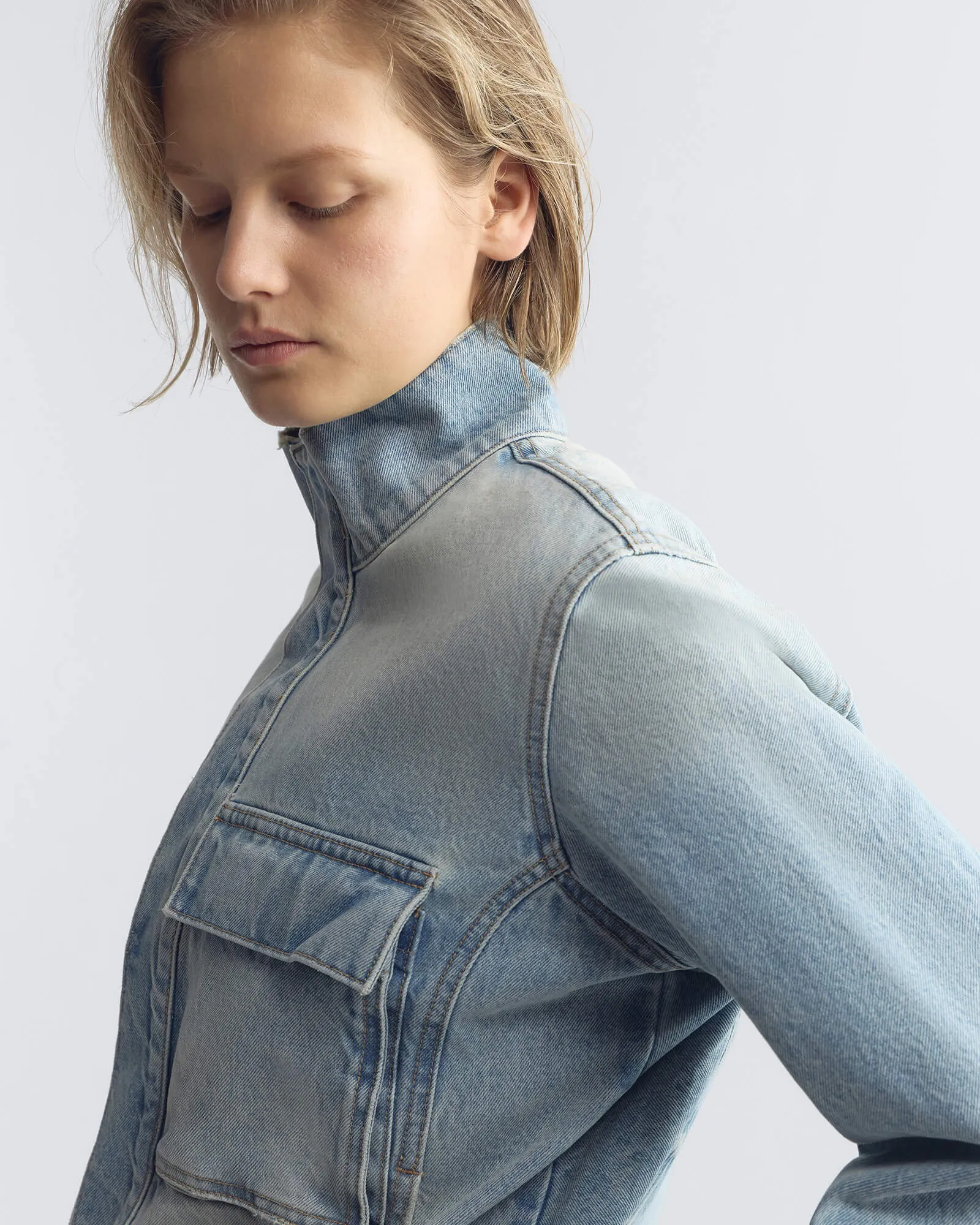 MARILOU DENIM JACKET sold by Nili Lotan product image thumbnail 4