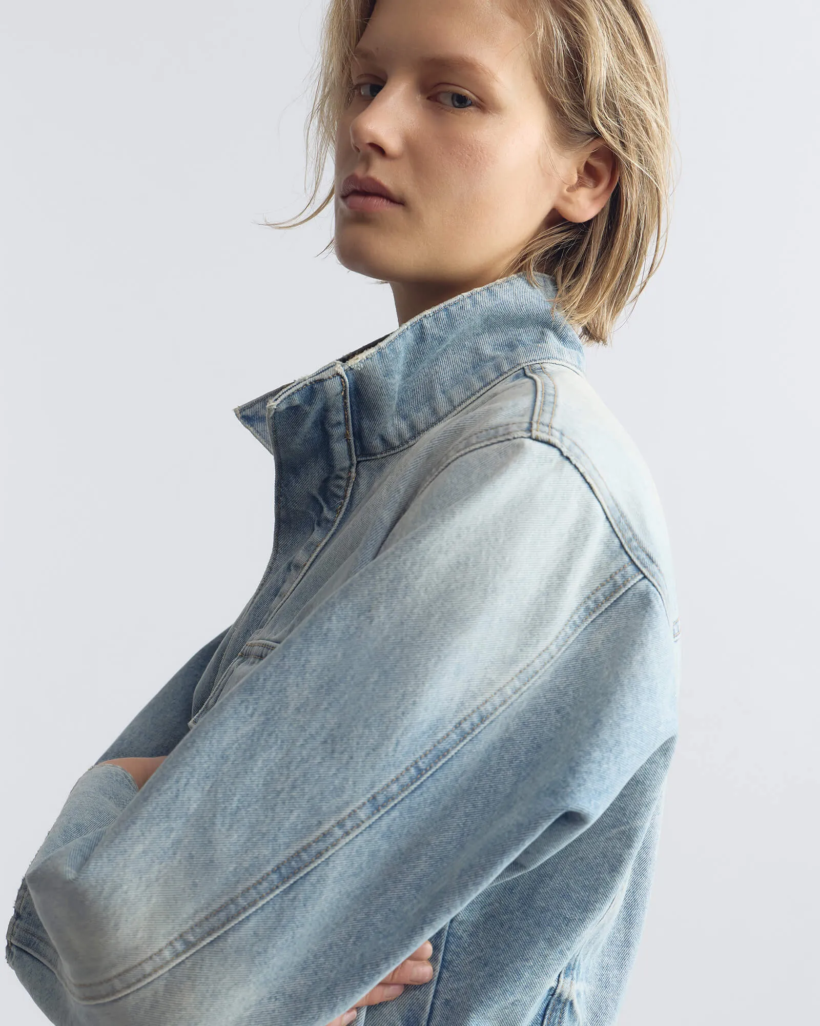MARILOU DENIM JACKET sold by Nili Lotan product image thumbnail 3