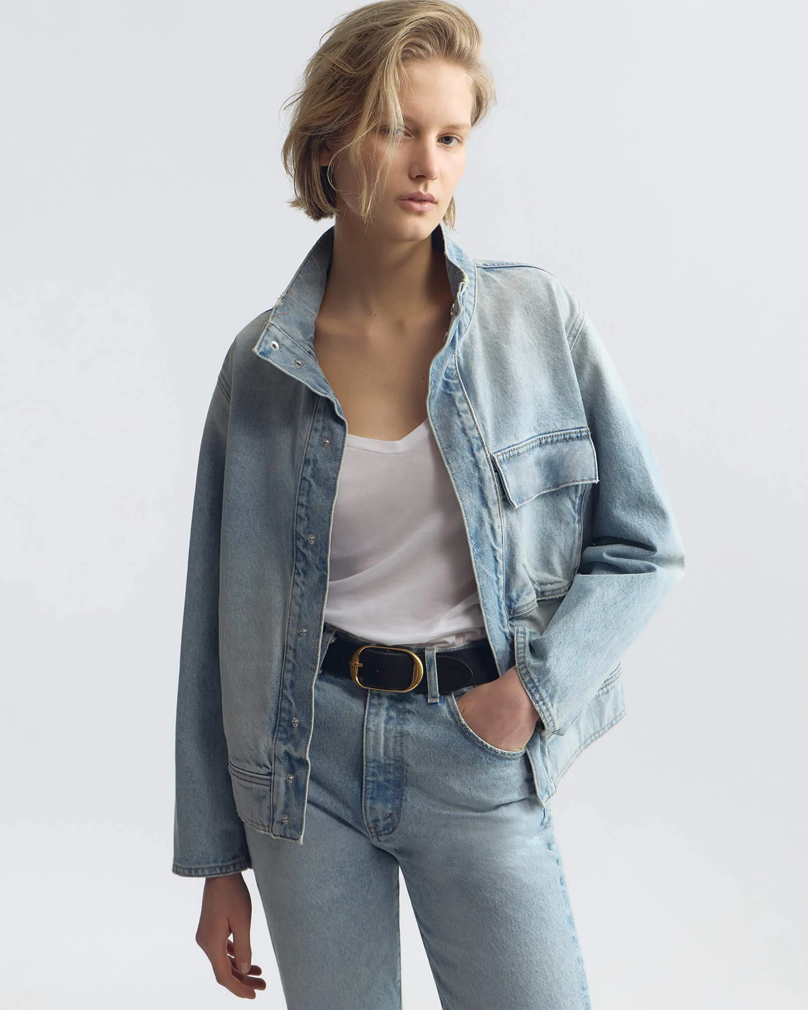 MARILOU DENIM JACKET sold by Nili Lotan product image thumbnail 2