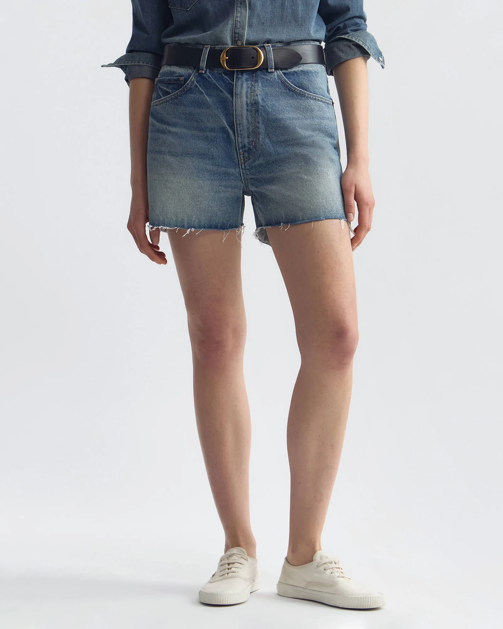 COBAIN DENIM SHORT sold by Nili Lotan product image thumbnail 5
