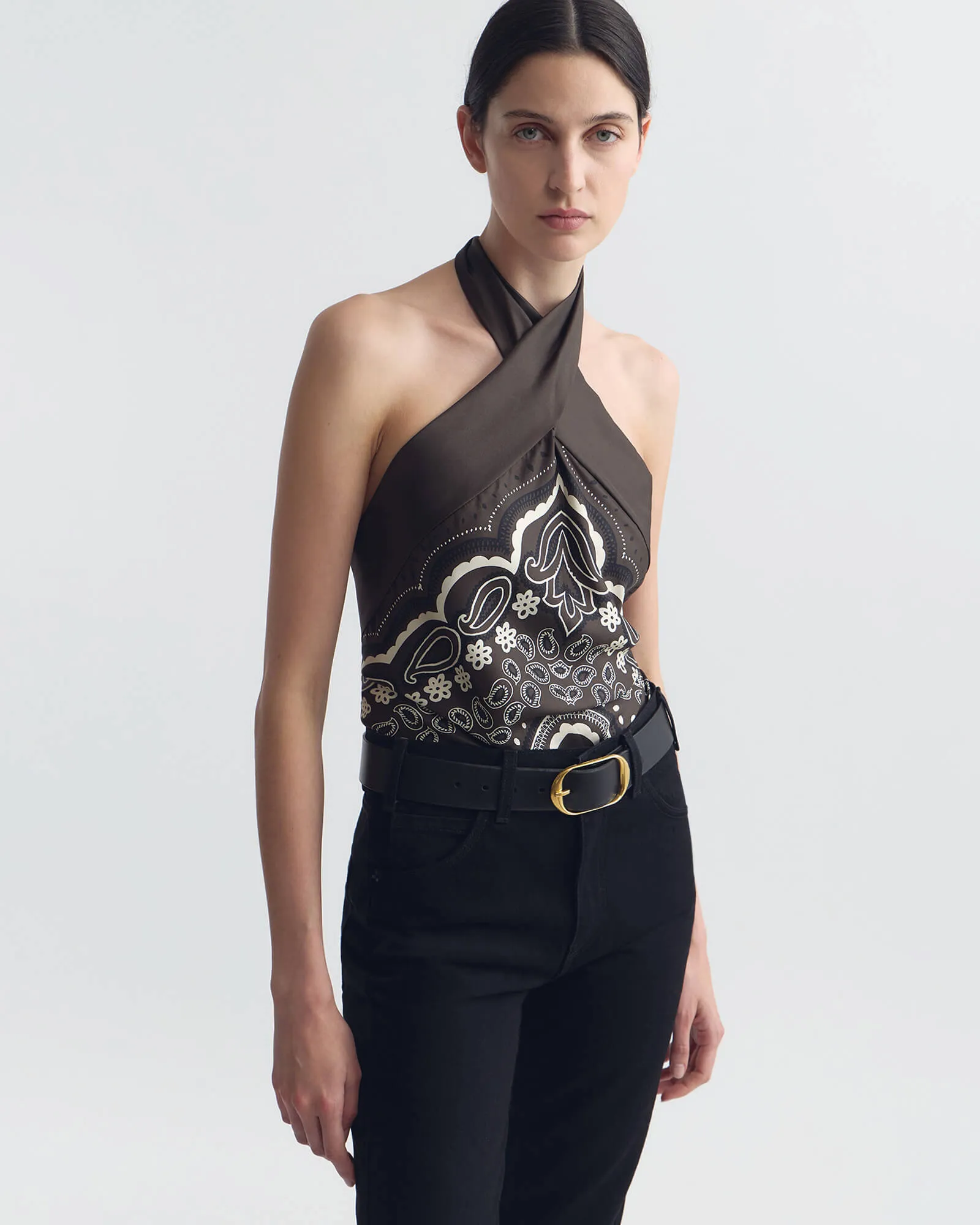 SOLAL SILK HALTERNECK TOP sold by Nili Lotan