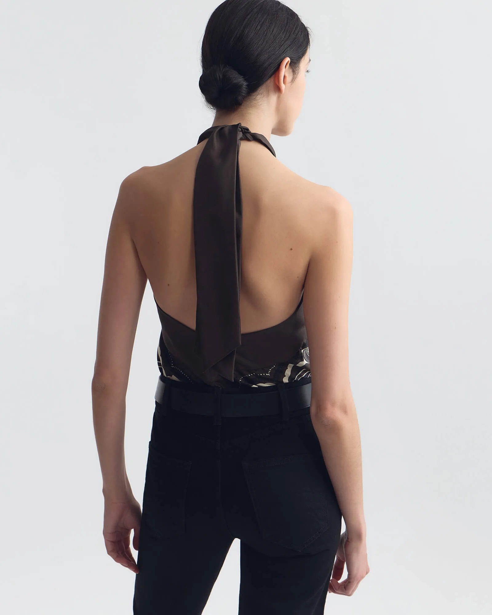 SOLAL SILK HALTERNECK TOP sold by Nili Lotan product image thumbnail 4