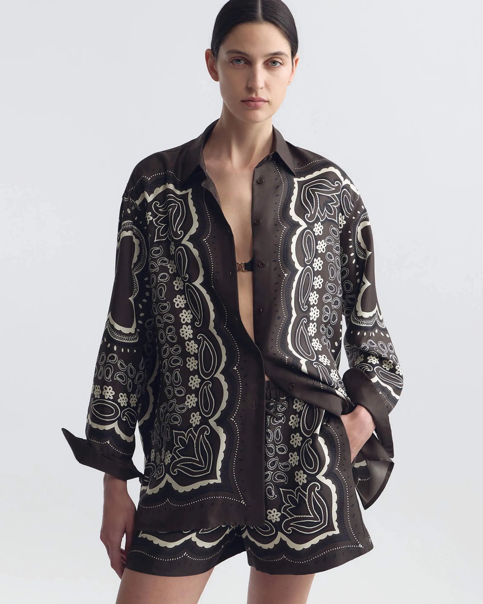 ALFIE SILK SHIRT sold by Nili Lotan product image thumbnail 2