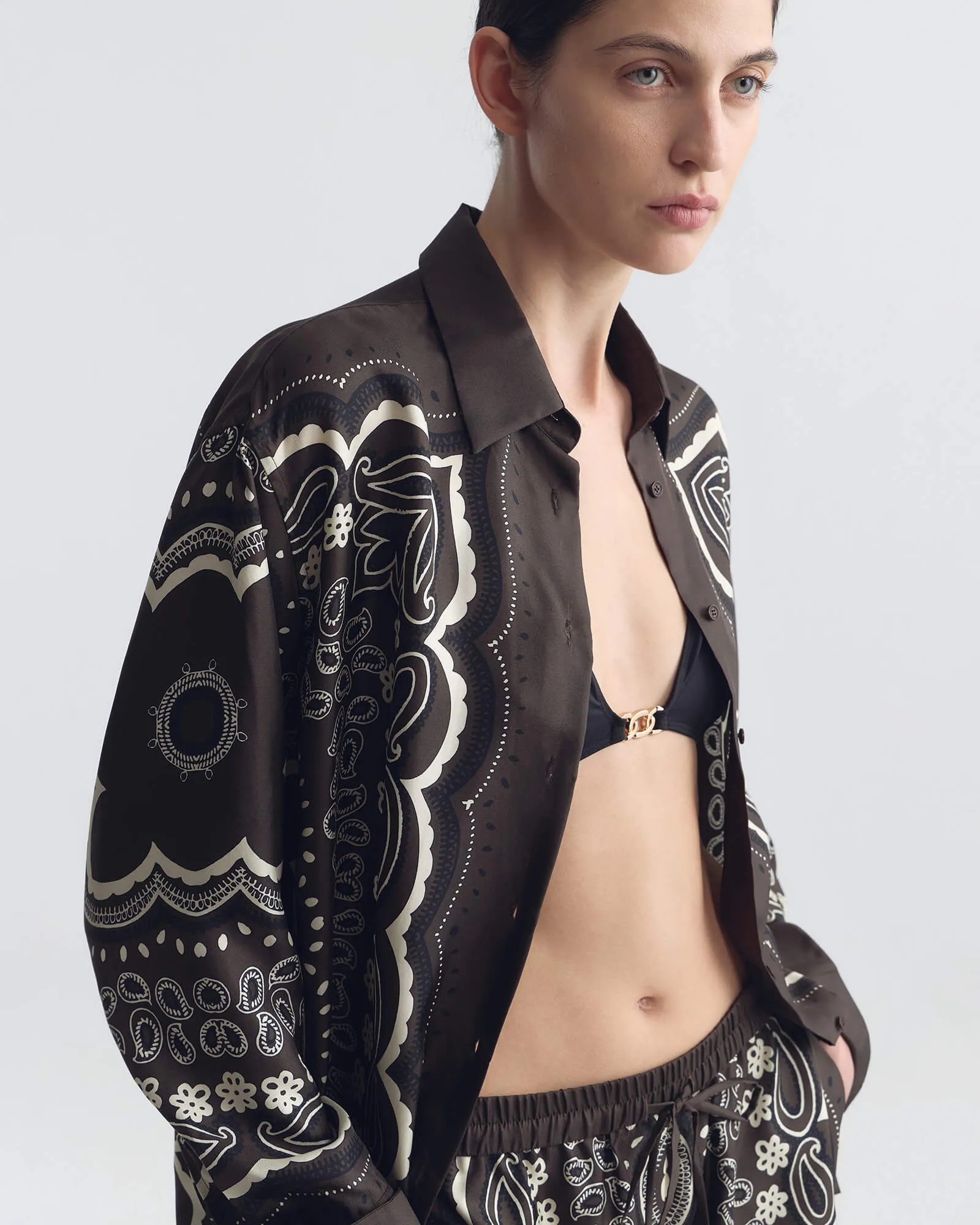 ALFIE SILK SHIRT sold by Nili Lotan product image thumbnail 3