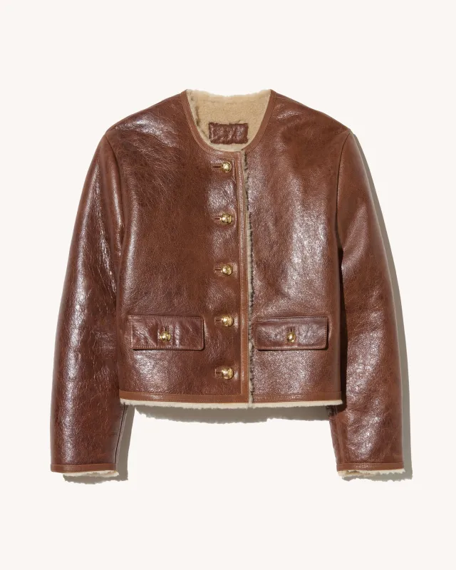 ZANIE SHORT SHEARLING COAT made by Nili Lotan