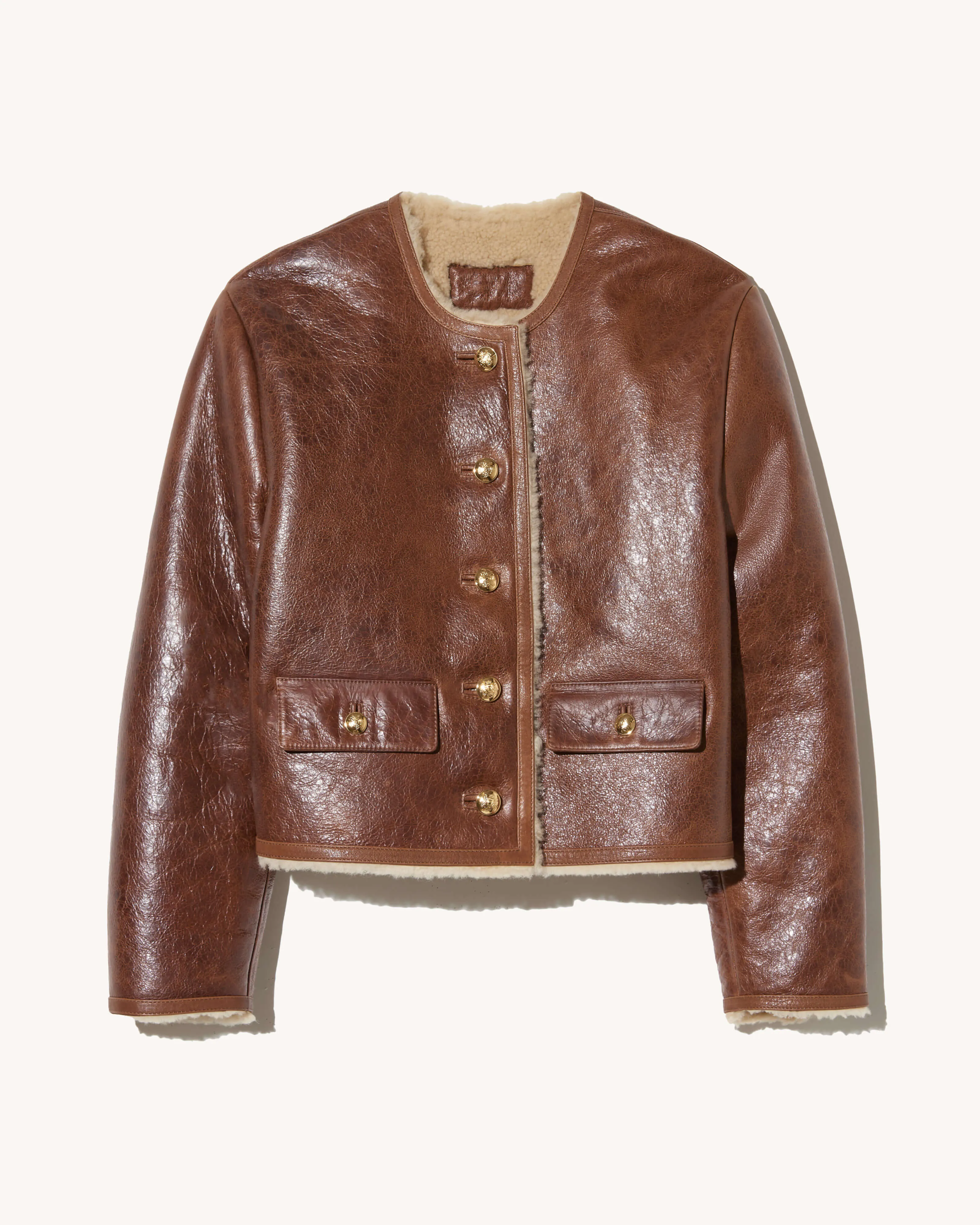 ZANIE SHORT SHEARLING COAT sold by Nili Lotan