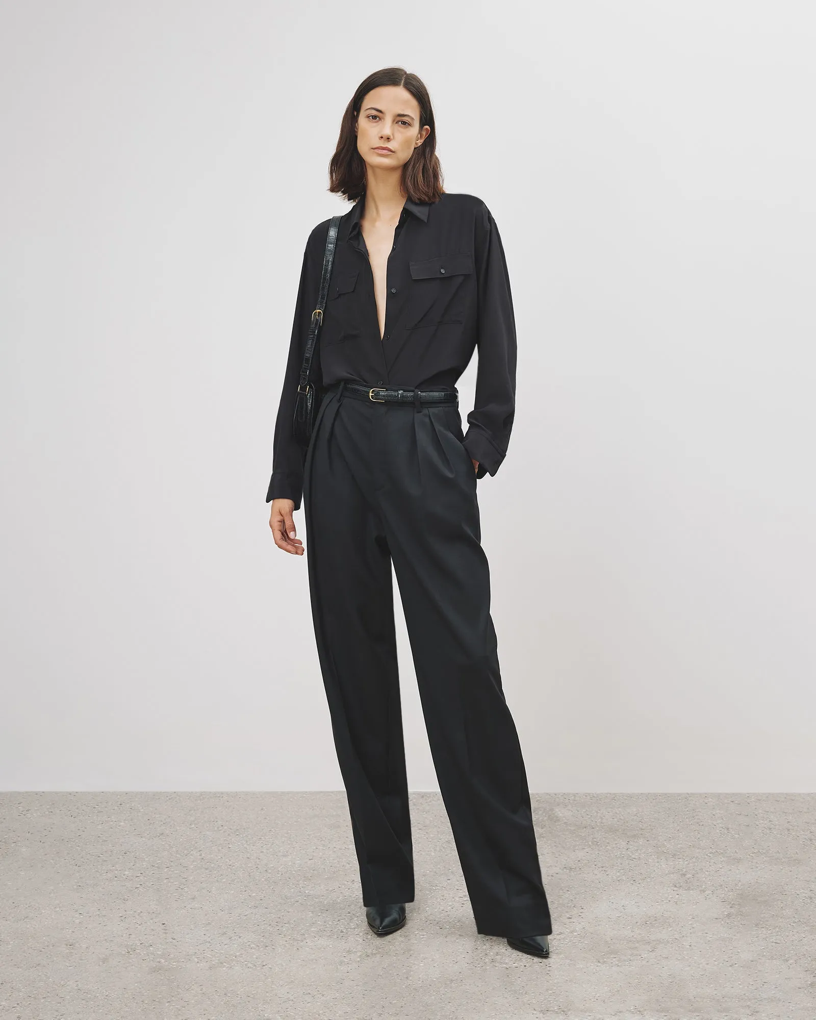 ALPHONSE WOOL PANT sold by Nili Lotan