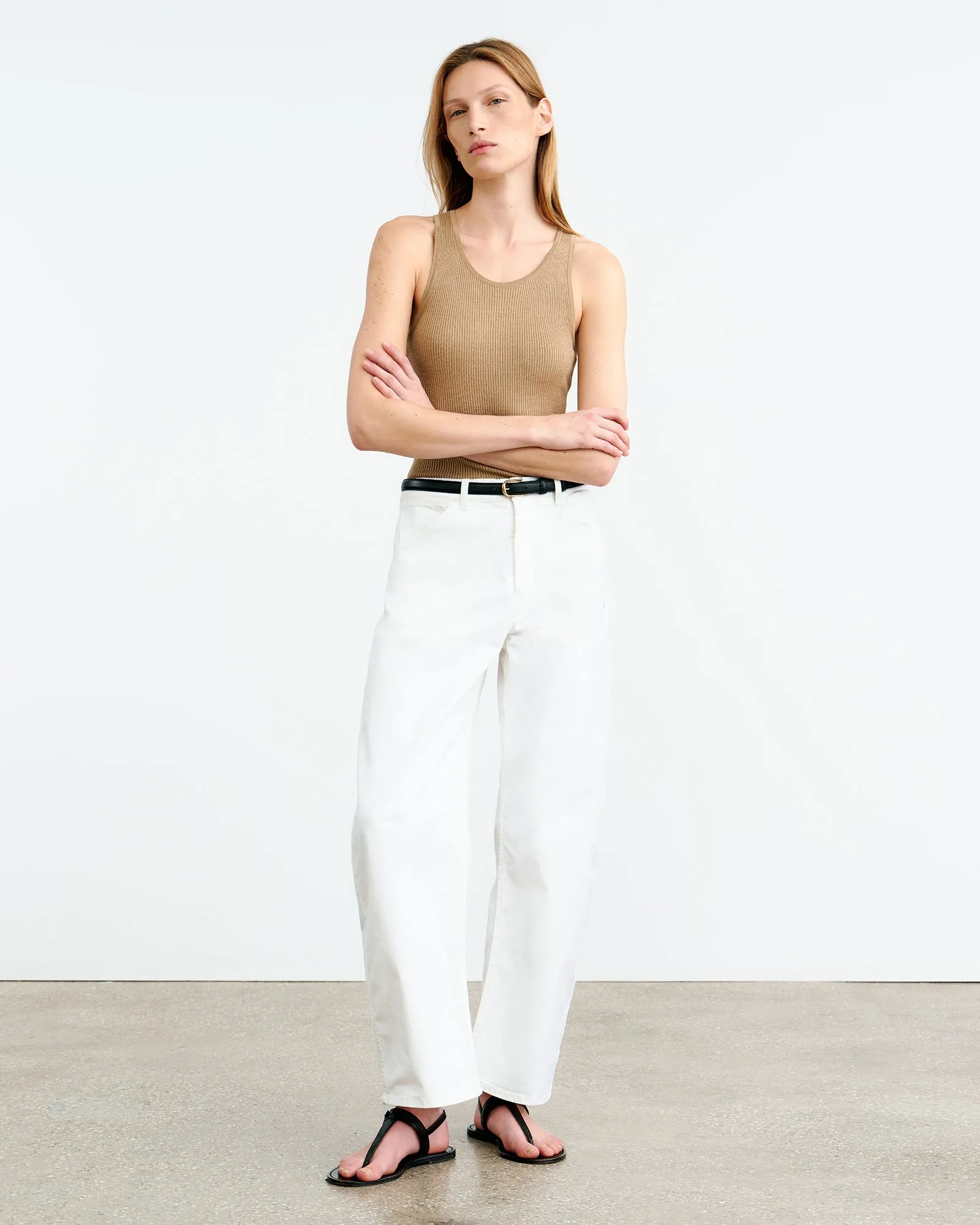 LOTTIE SILK KNIT TANK sold by Nili Lotan product image thumbnail 4