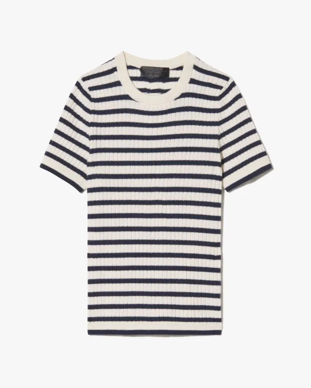 ALITA STRIPE CASHMERE SWEATER made by Nili Lotan