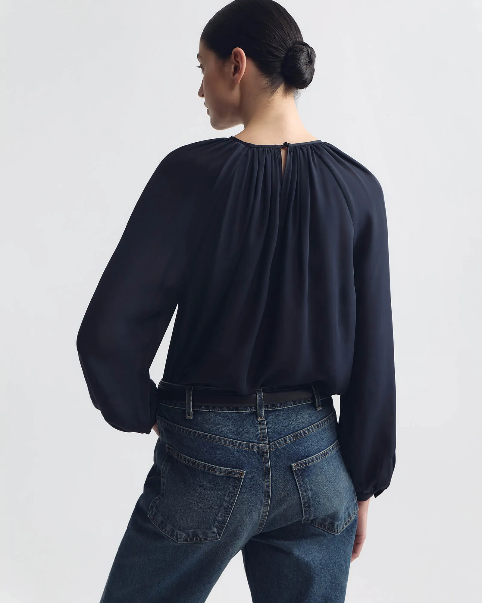 SAINT TROPEZ SILK BLOUSE sold by Nili Lotan product image thumbnail 5