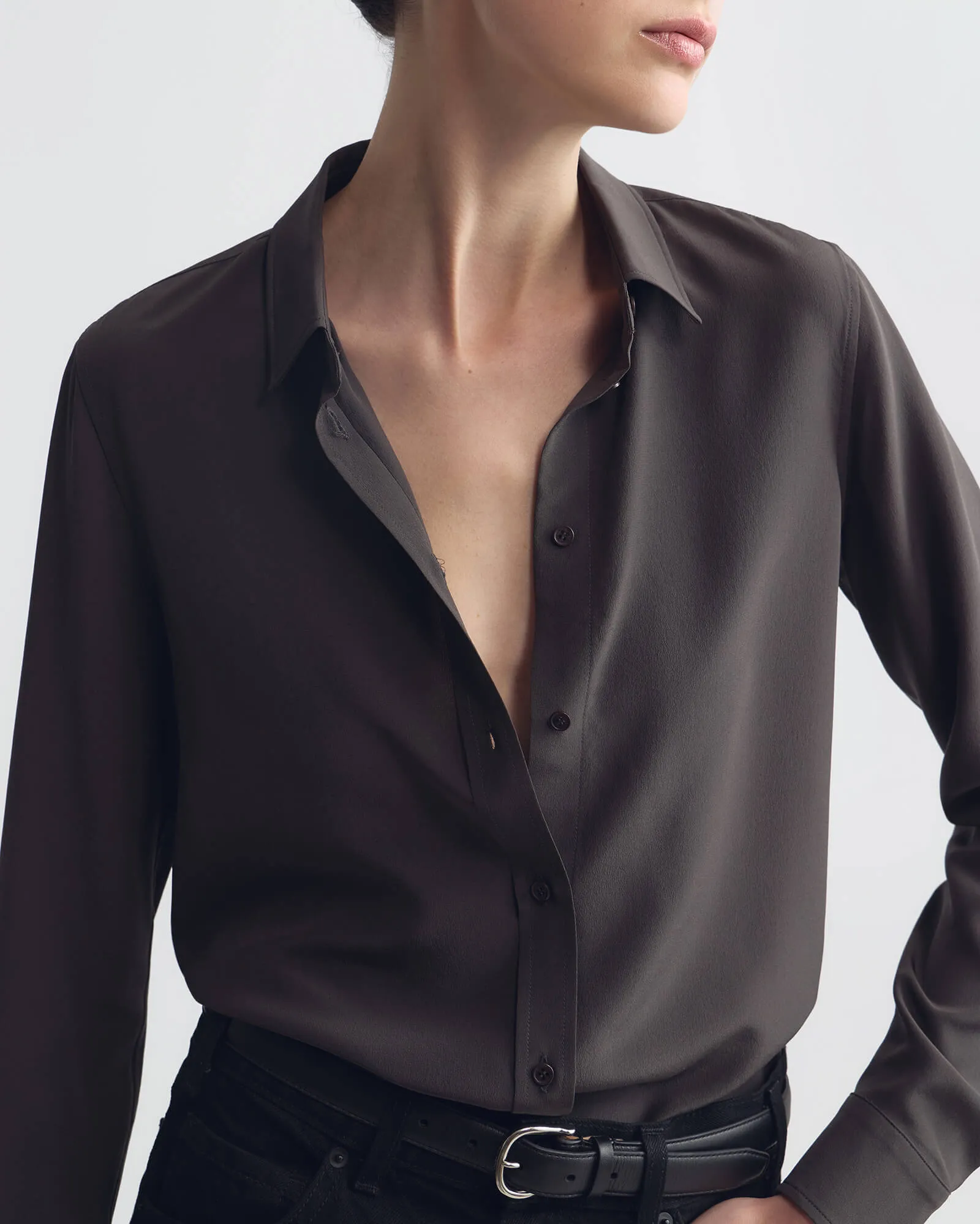 SIMONE SILK SHIRT sold by Nili Lotan product image thumbnail 3