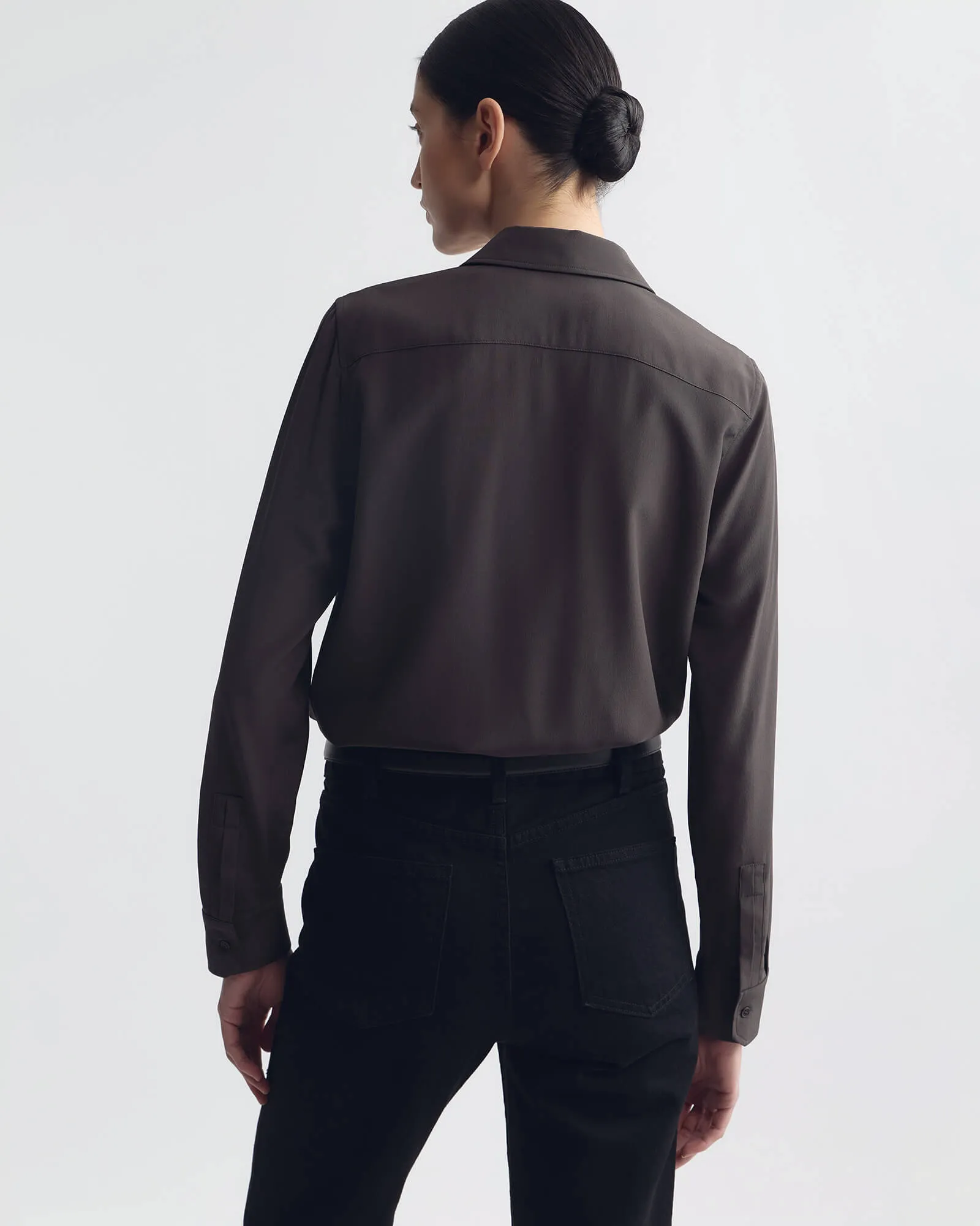 SIMONE SILK SHIRT sold by Nili Lotan product image thumbnail 4