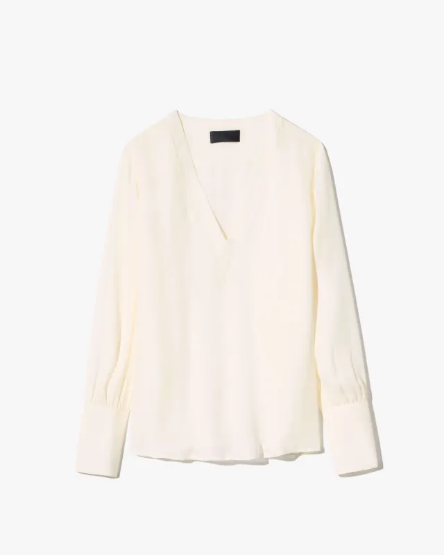 MARIPOSA SILK BLOUSE made by Nili Lotan