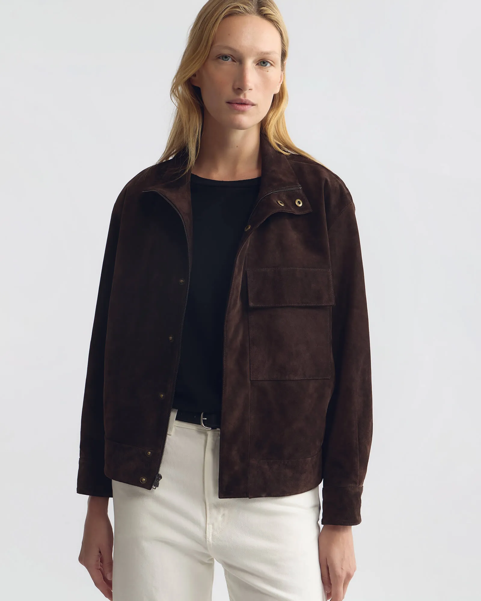 CIRQUE SUEDE JACKET sold by Nili Lotan product image thumbnail 2