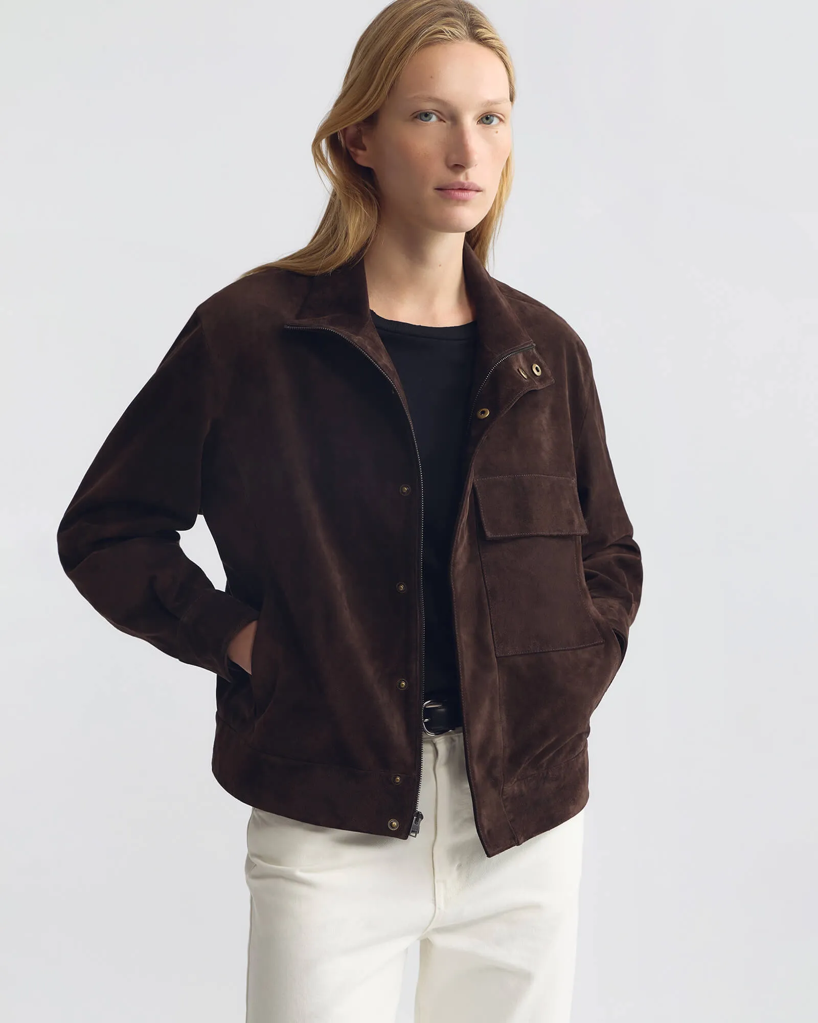 CIRQUE SUEDE JACKET sold by Nili Lotan product image thumbnail 4