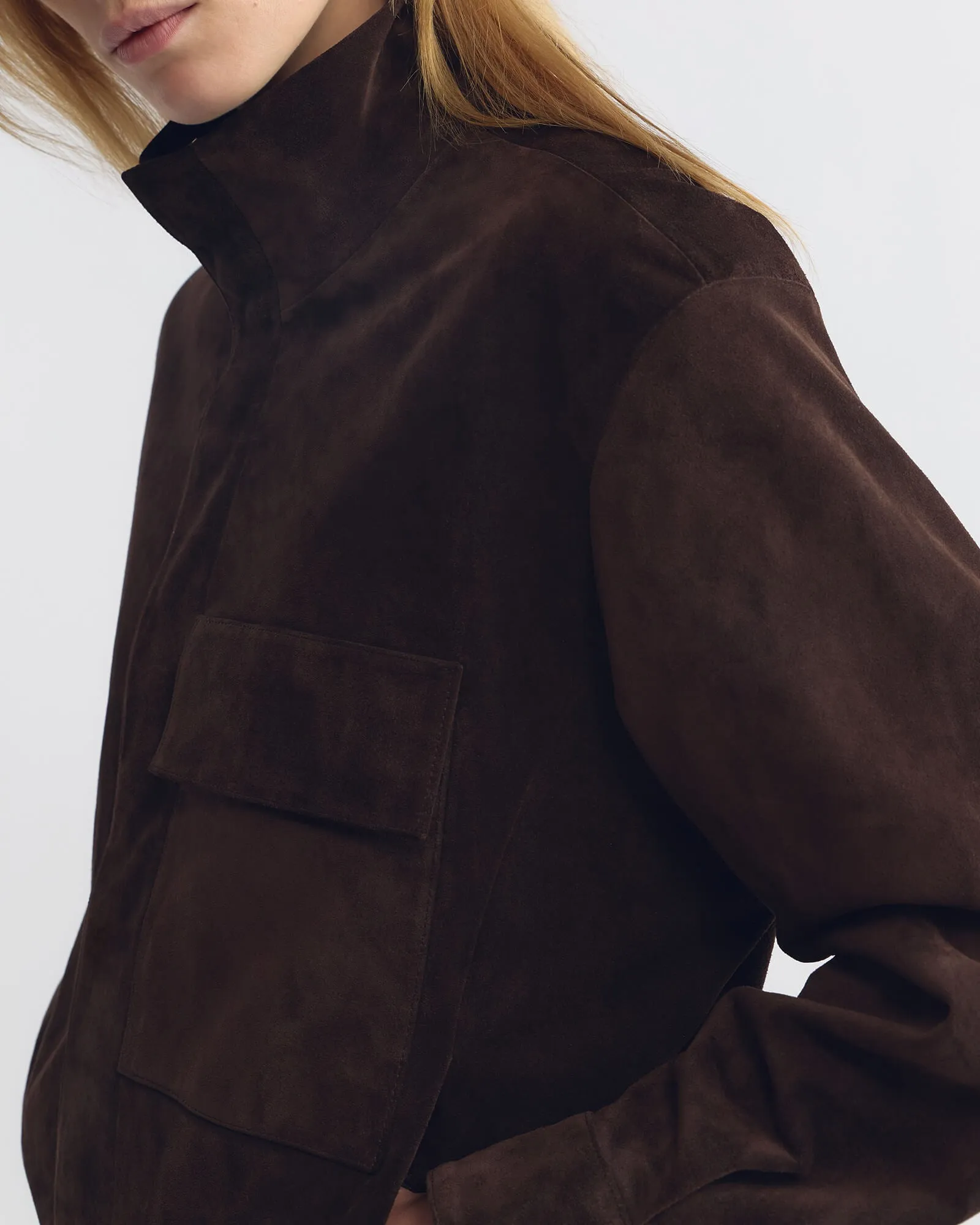 CIRQUE SUEDE JACKET sold by Nili Lotan product image thumbnail 3
