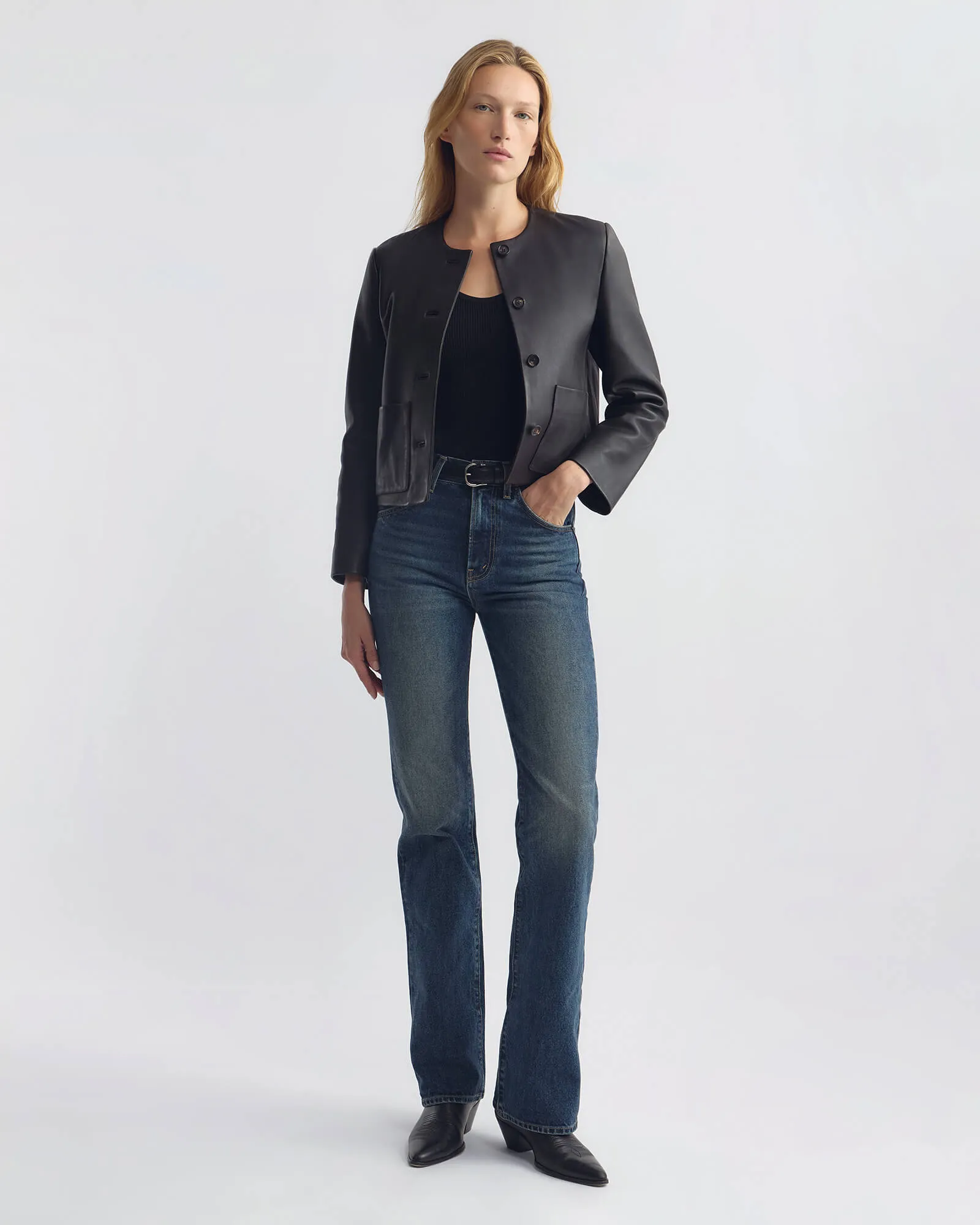 OPHELIE LEATHER JACKET sold by Nili Lotan product image thumbnail 5