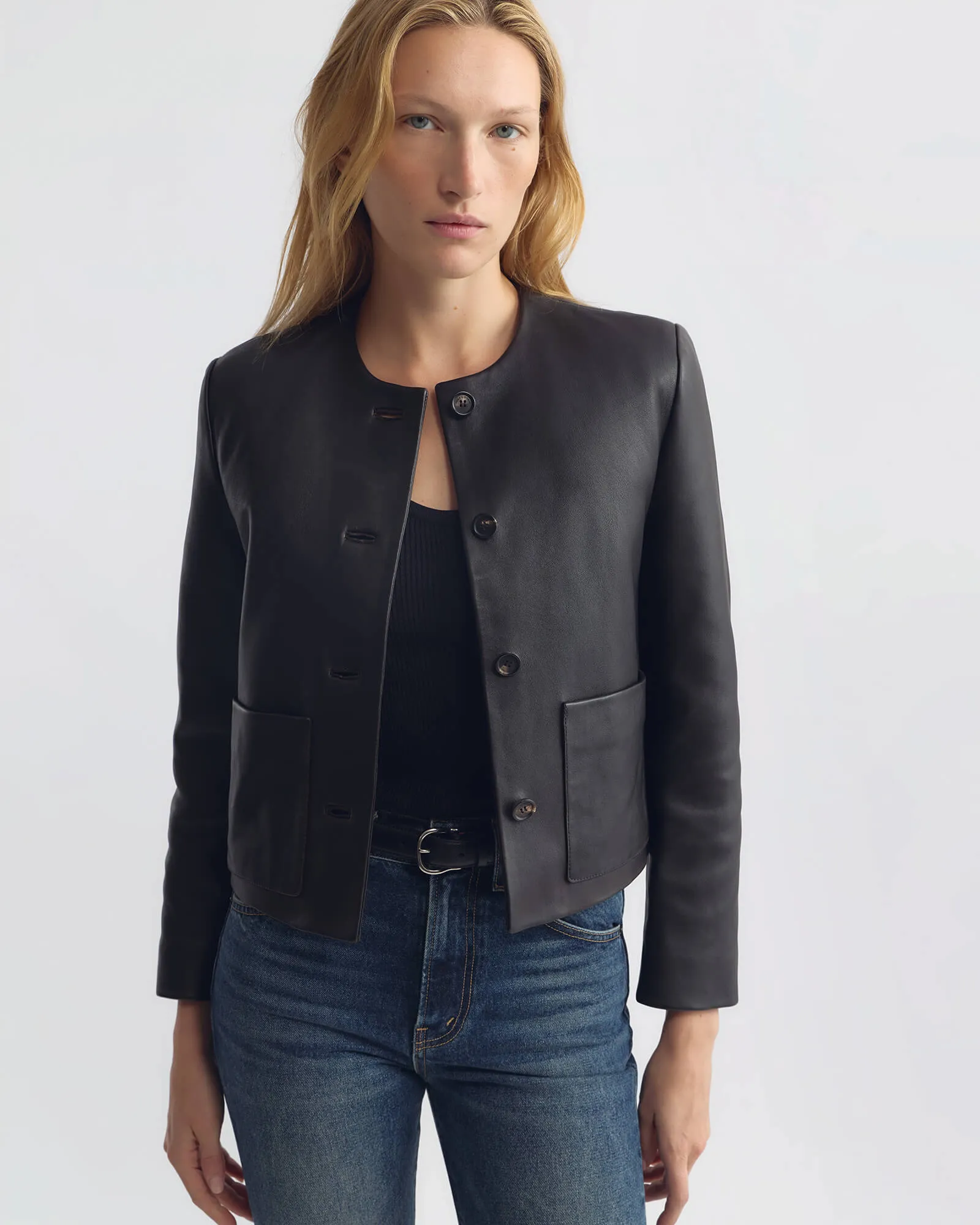 OPHELIE LEATHER JACKET sold by Nili Lotan product image thumbnail 2