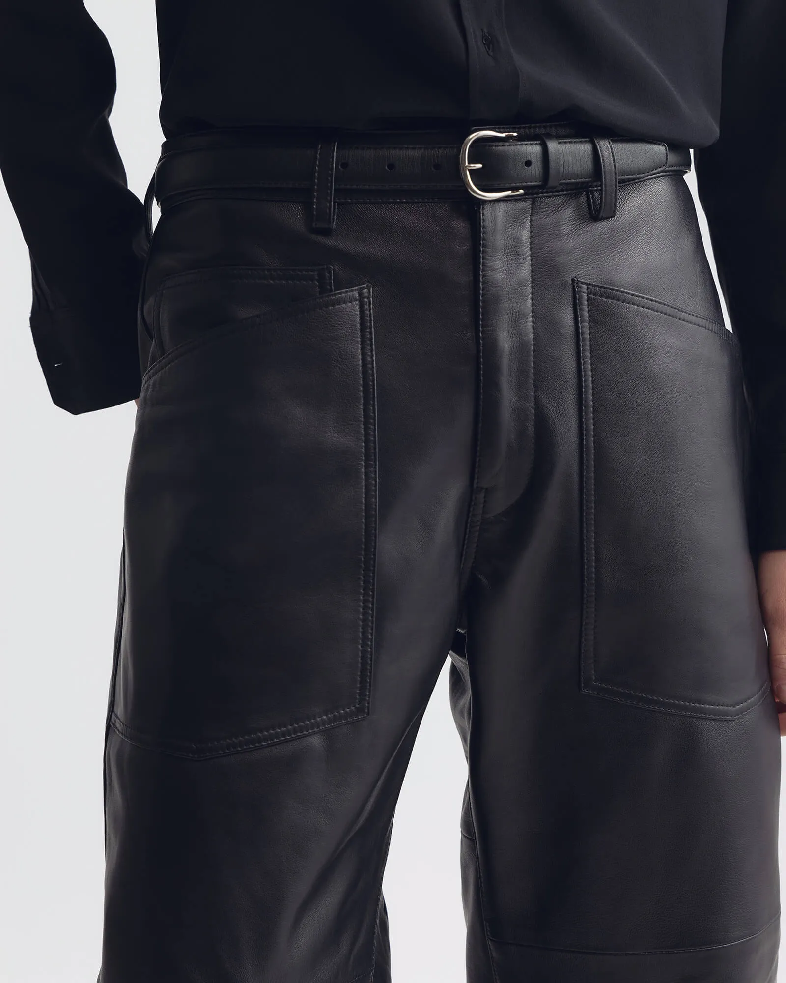 SHON LEATHER PANT sold by Nili Lotan product image thumbnail 3