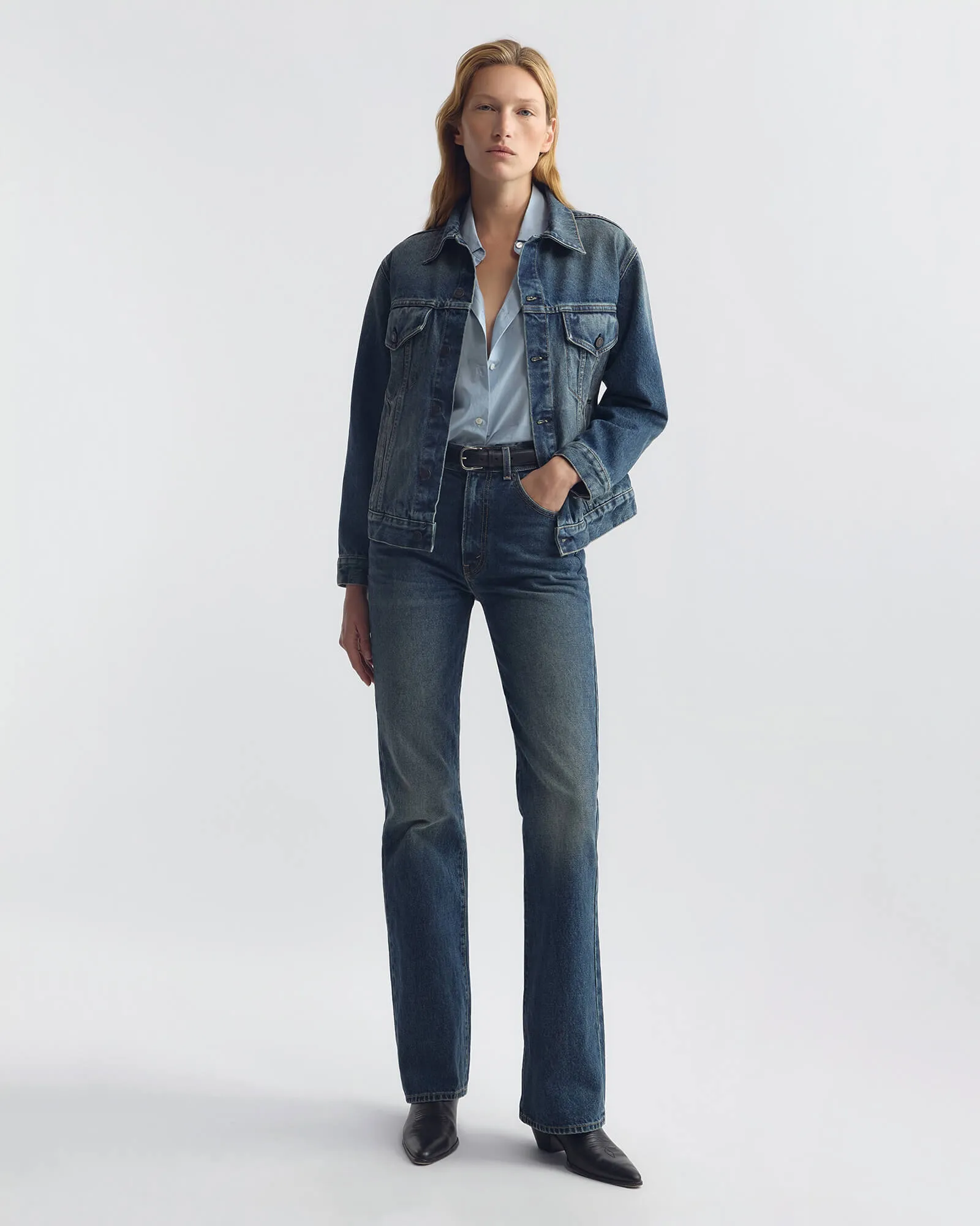 MARIAN DENIM JACKET sold by Nili Lotan product image thumbnail 5
