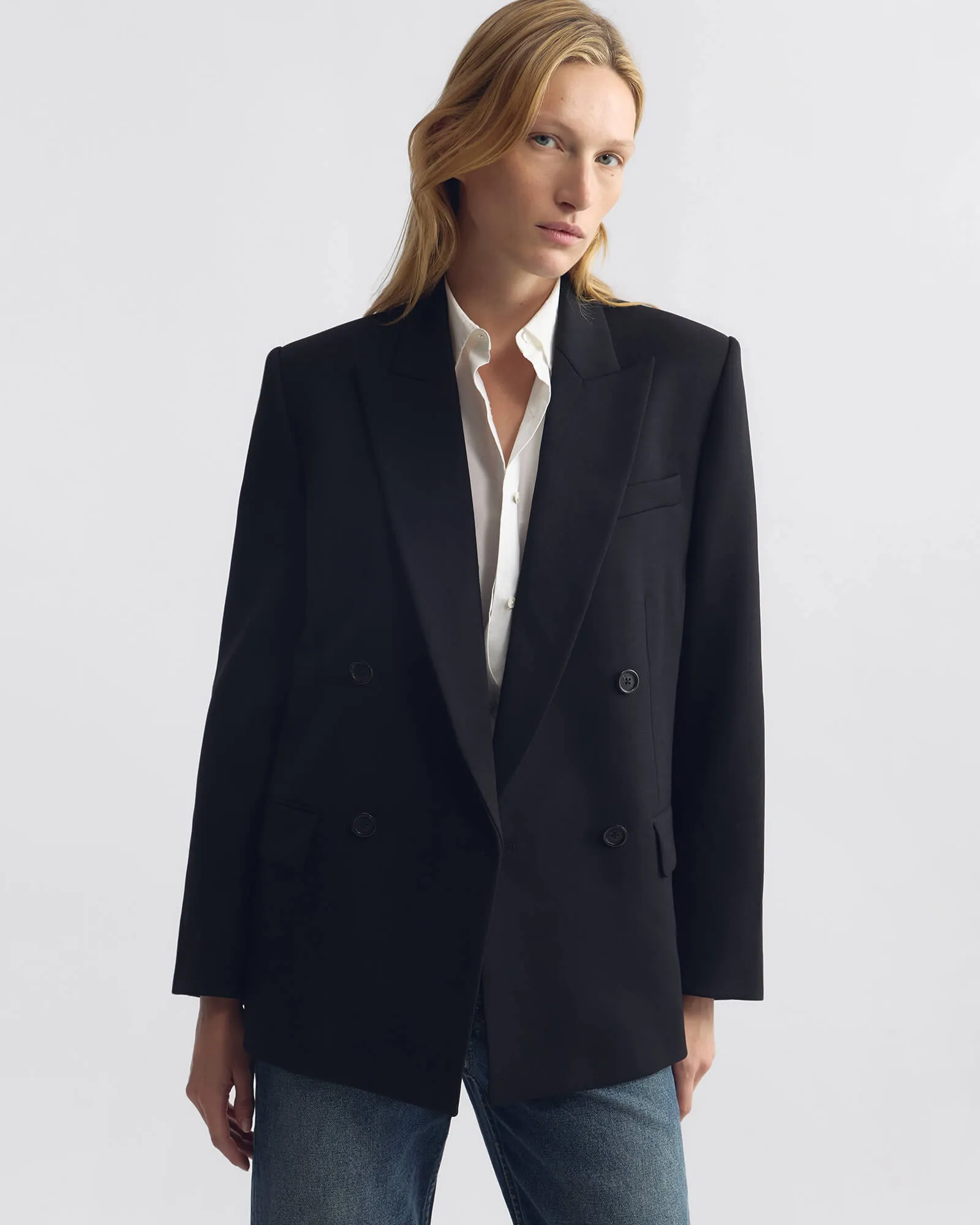 LESTON WOOL BLAZER sold by Nili Lotan product image thumbnail 4