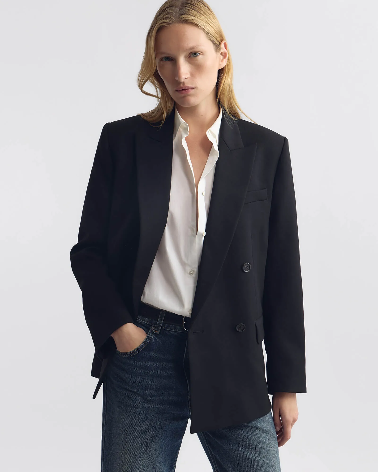 LESTON WOOL BLAZER sold by Nili Lotan product image thumbnail 2
