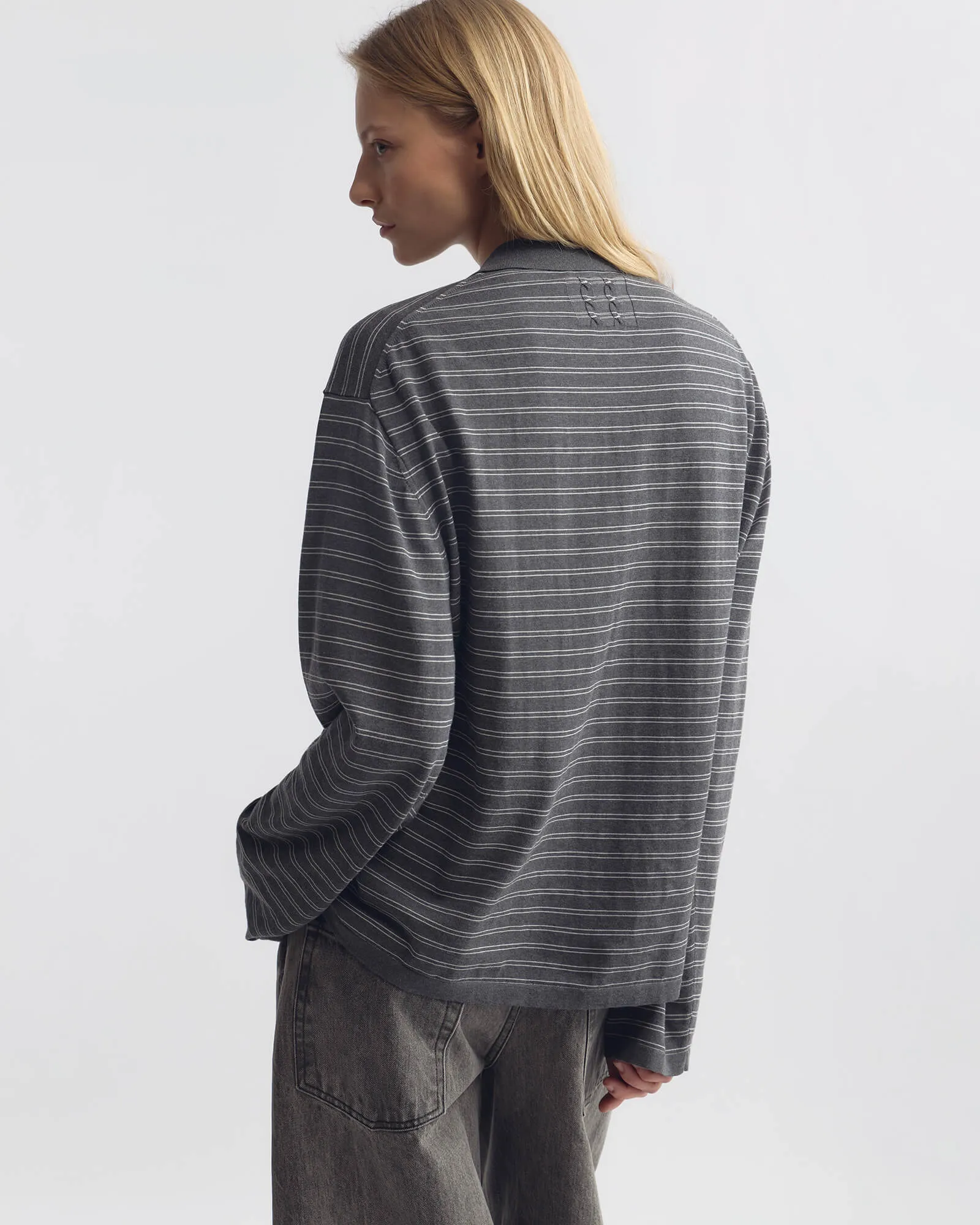 FOLEY STRIPE POLO sold by Nili Lotan product image thumbnail 4