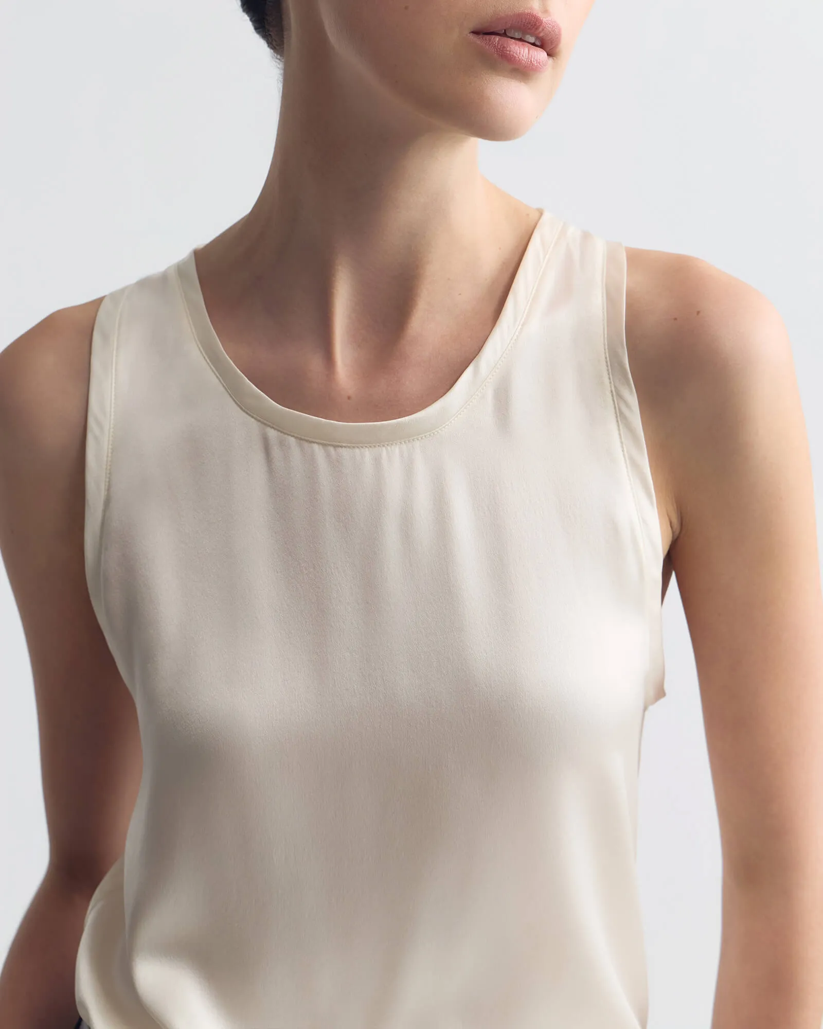 MOKA SILK TANK sold by Nili Lotan product image thumbnail 3