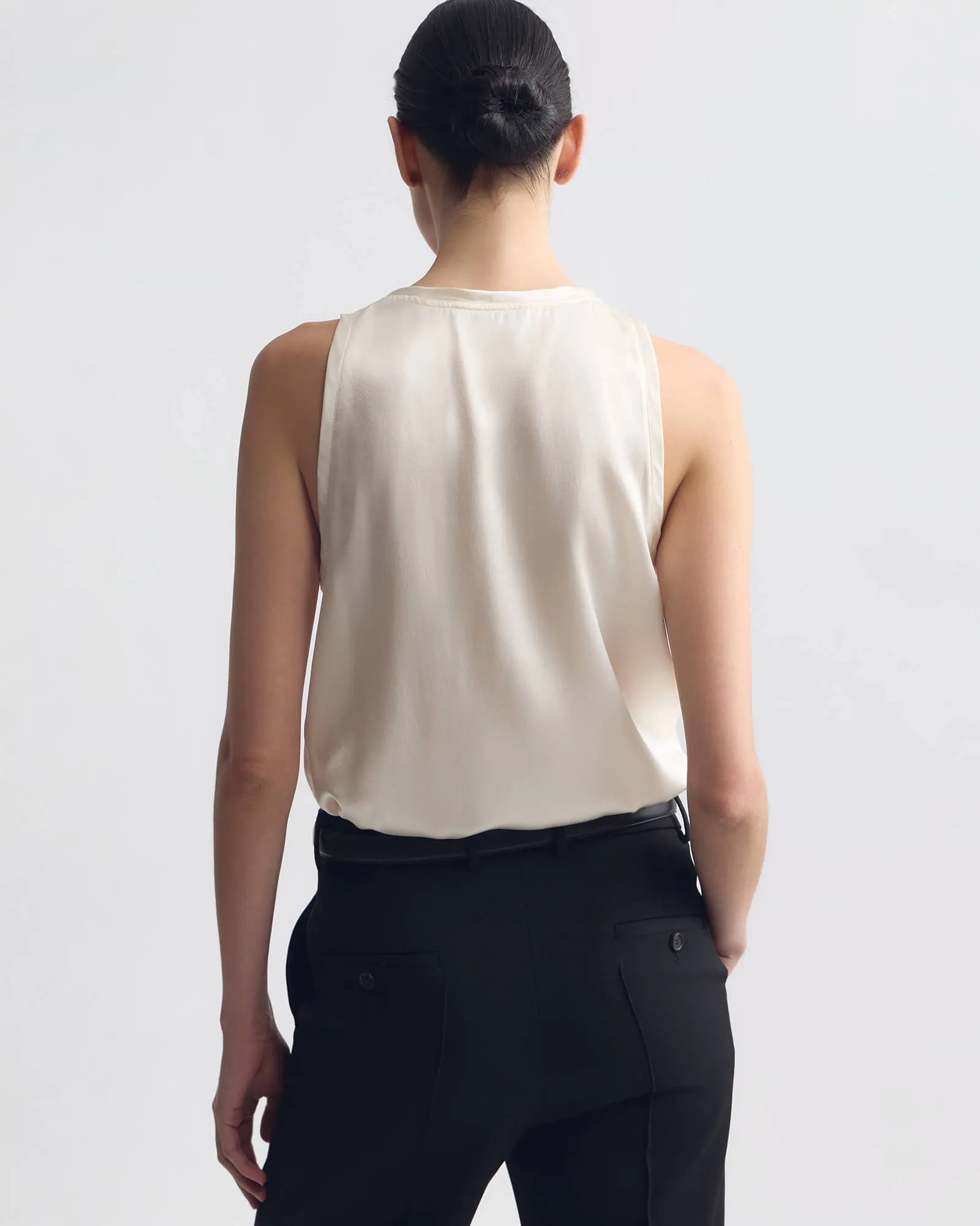 MOKA SILK TANK sold by Nili Lotan product image thumbnail 4