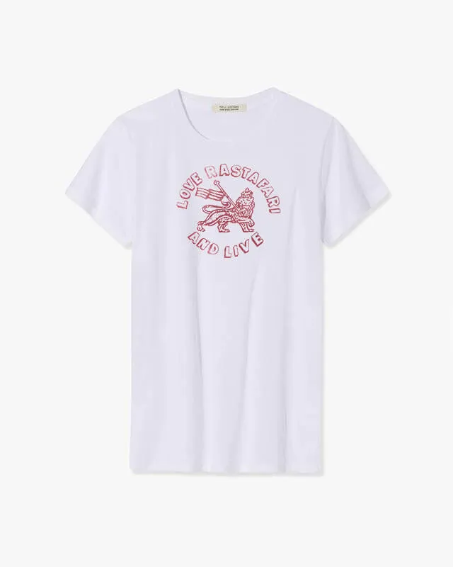 LANA TEE - LOVE RASTAFARI made by Nili Lotan