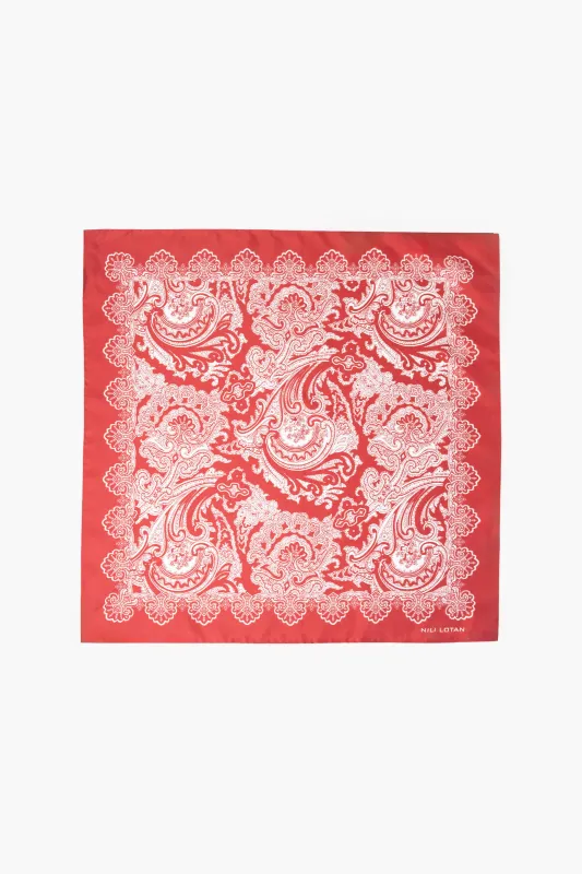 BANDANA SILK TWILL SCARF made by Nili Lotan