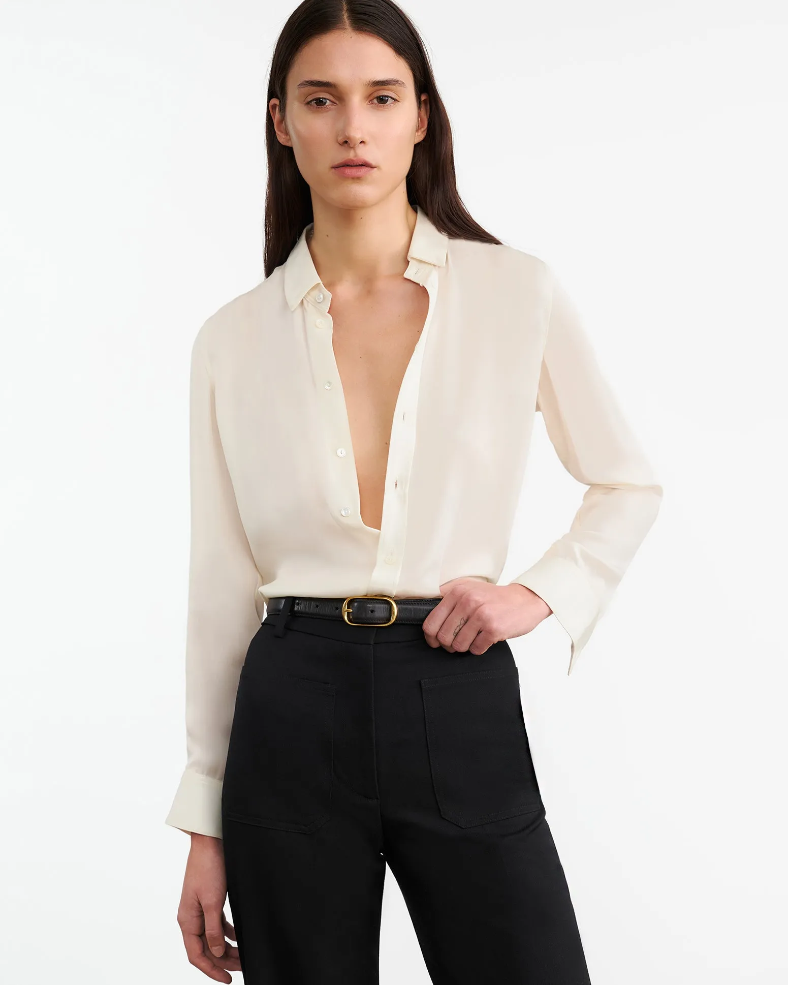 GAIA SILK SHIRT sold by Nili Lotan product image thumbnail 2