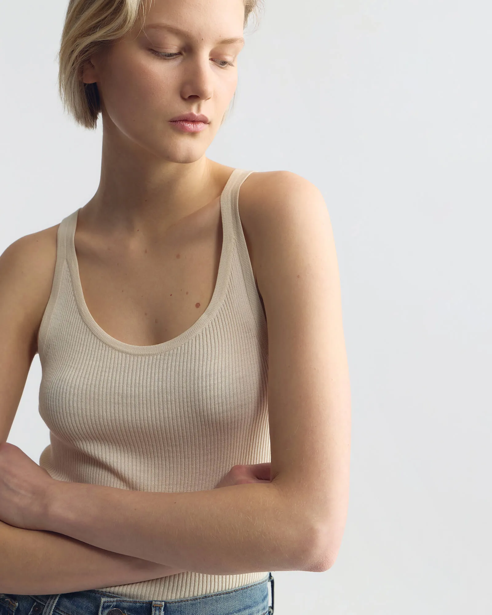 SELAH SILK KNIT TANK sold by Nili Lotan product image thumbnail 3