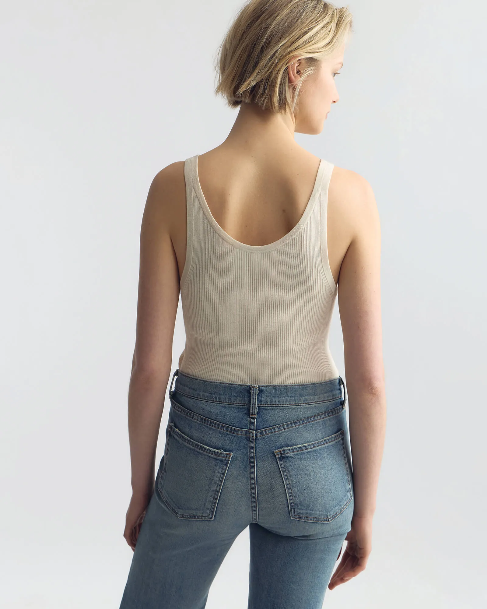SELAH SILK KNIT TANK sold by Nili Lotan product image thumbnail 4