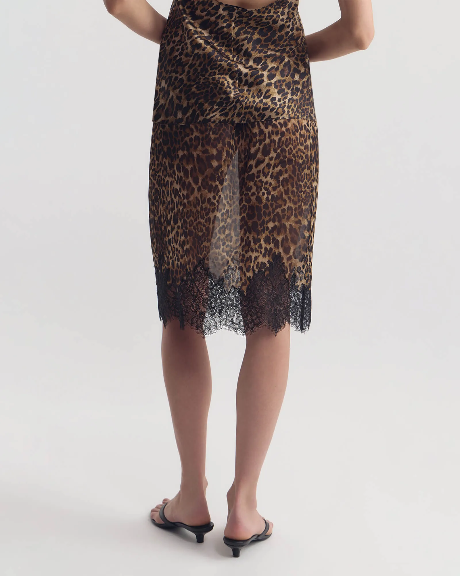 THEA LACE SILK SKIRT sold by Nili Lotan product image thumbnail 5