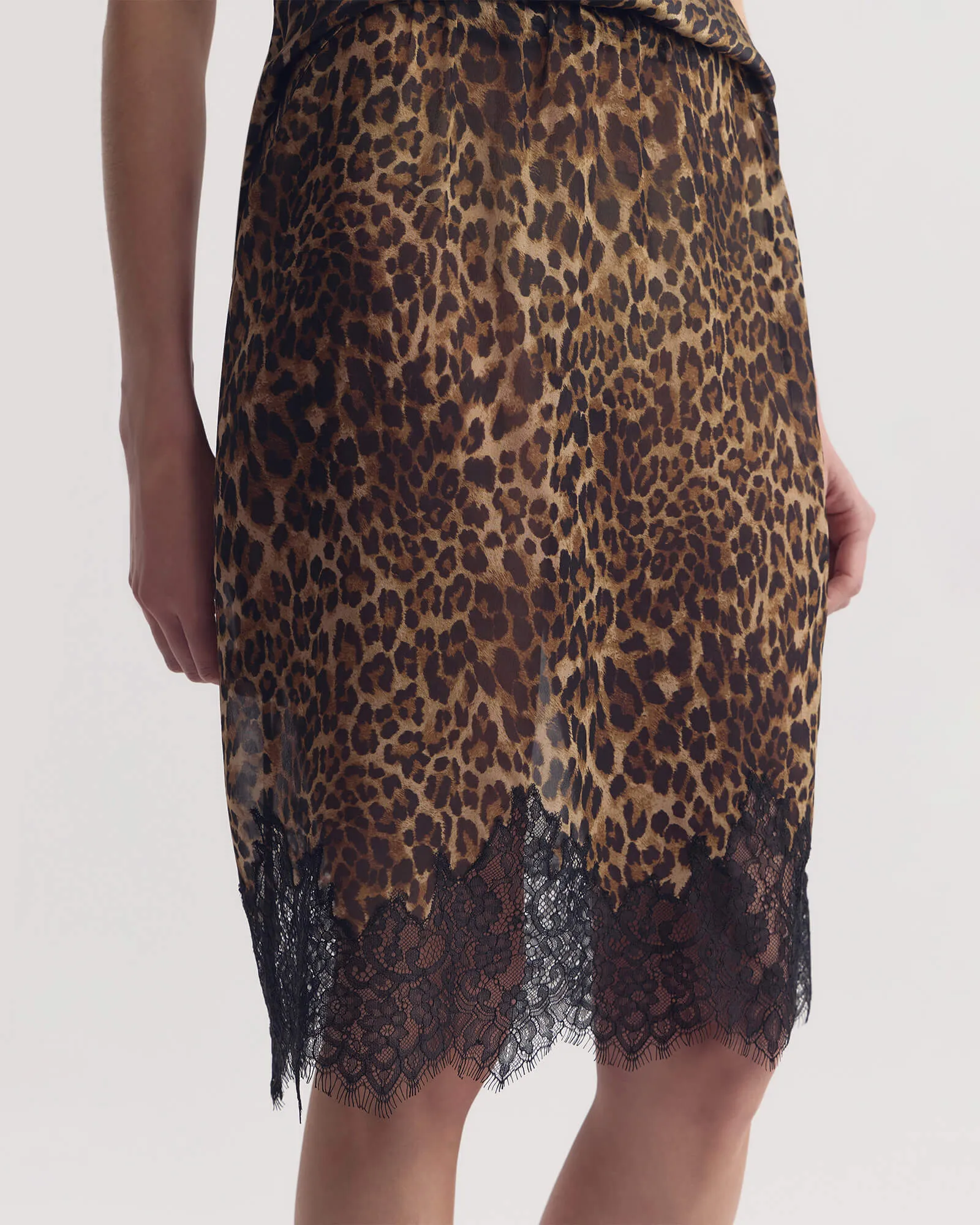 THEA LACE SILK SKIRT sold by Nili Lotan product image thumbnail 3