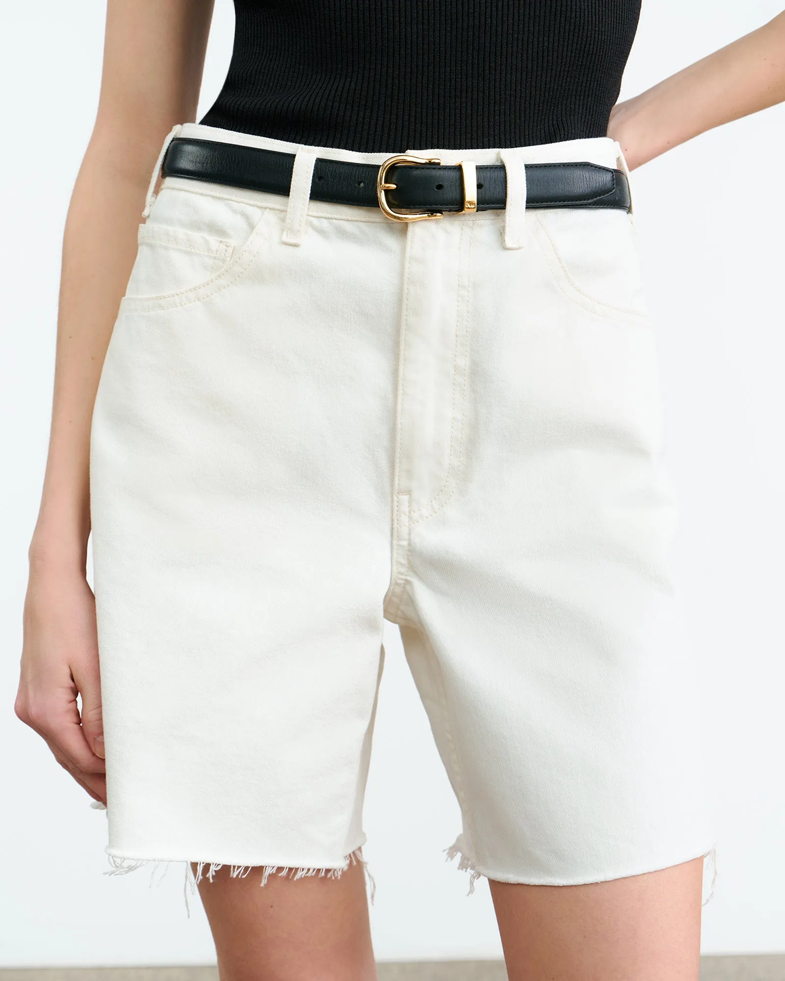 RUSSEL DENIM SHORT sold by Nili Lotan product image thumbnail 4