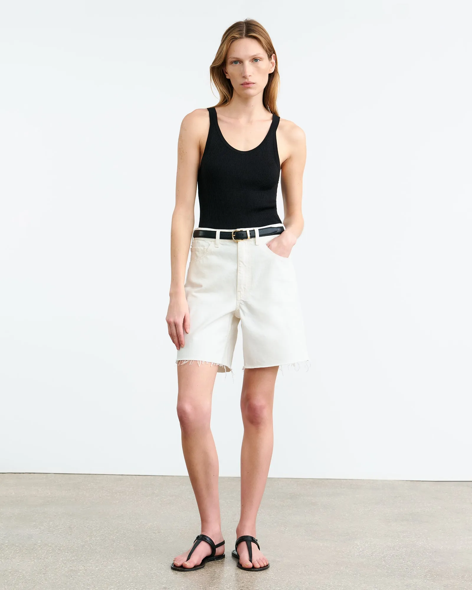 RUSSEL DENIM SHORT sold by Nili Lotan product image thumbnail 2