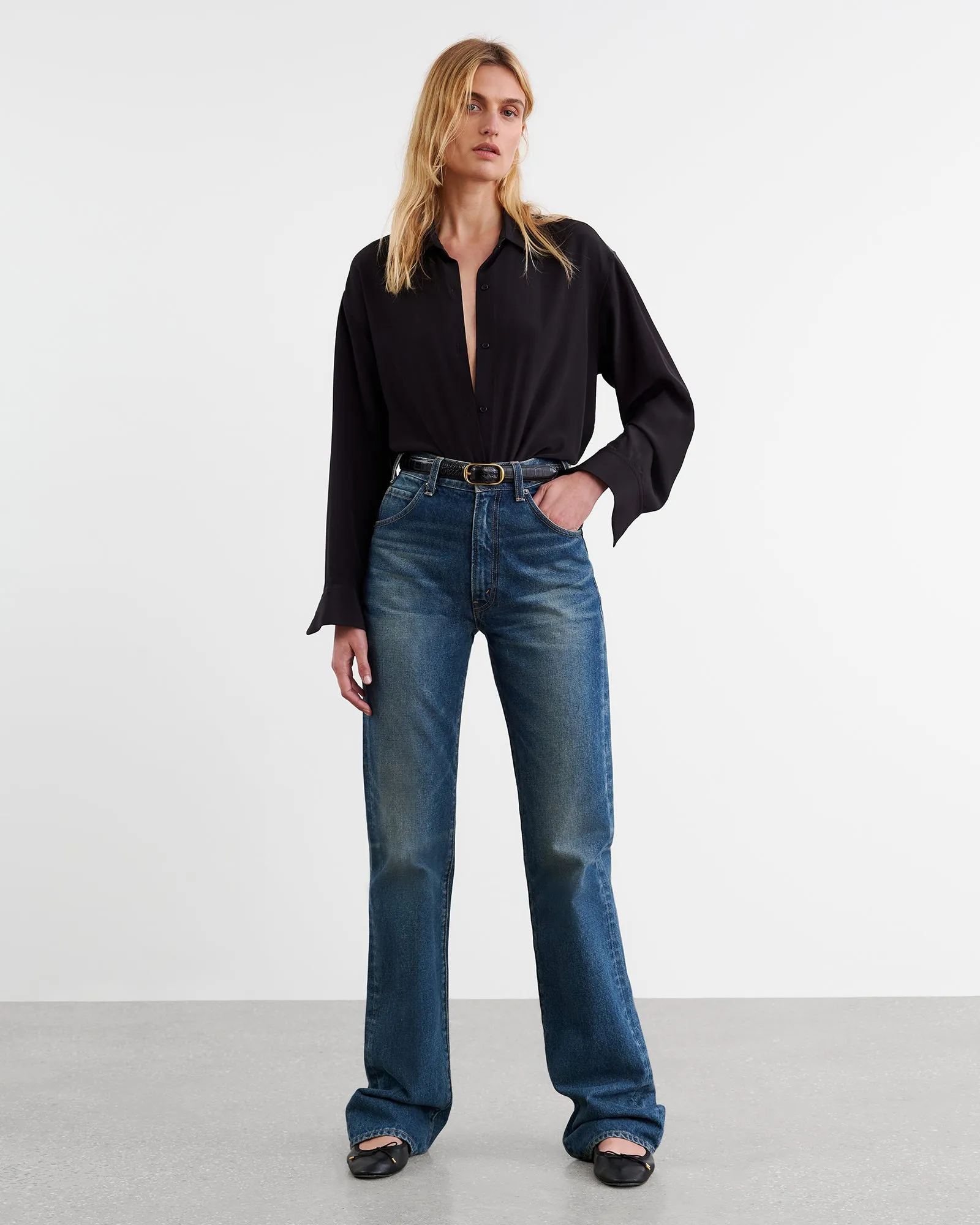 JULIEN SILK BLOUSE sold by Nili Lotan product image thumbnail 4