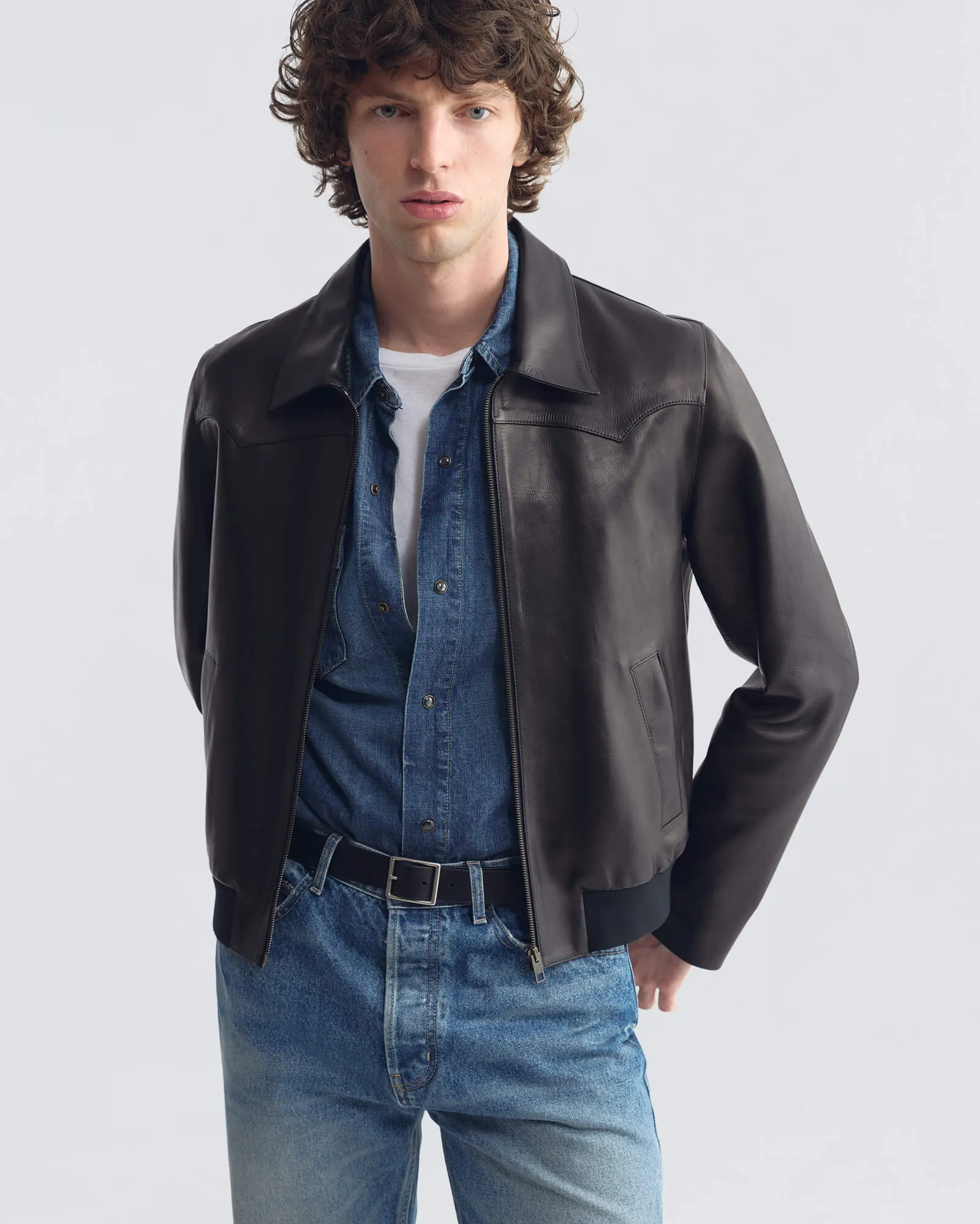 HAMMOND LEATHER JACKET sold by Nili Lotan product image thumbnail 2