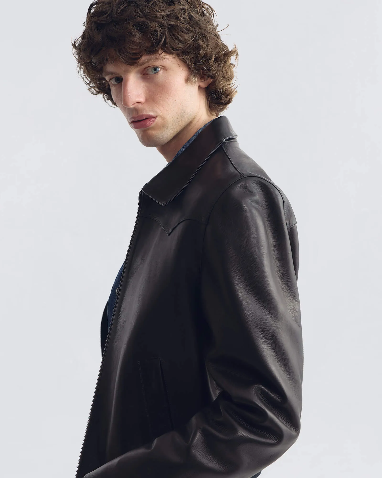 HAMMOND LEATHER JACKET sold by Nili Lotan product image thumbnail 3