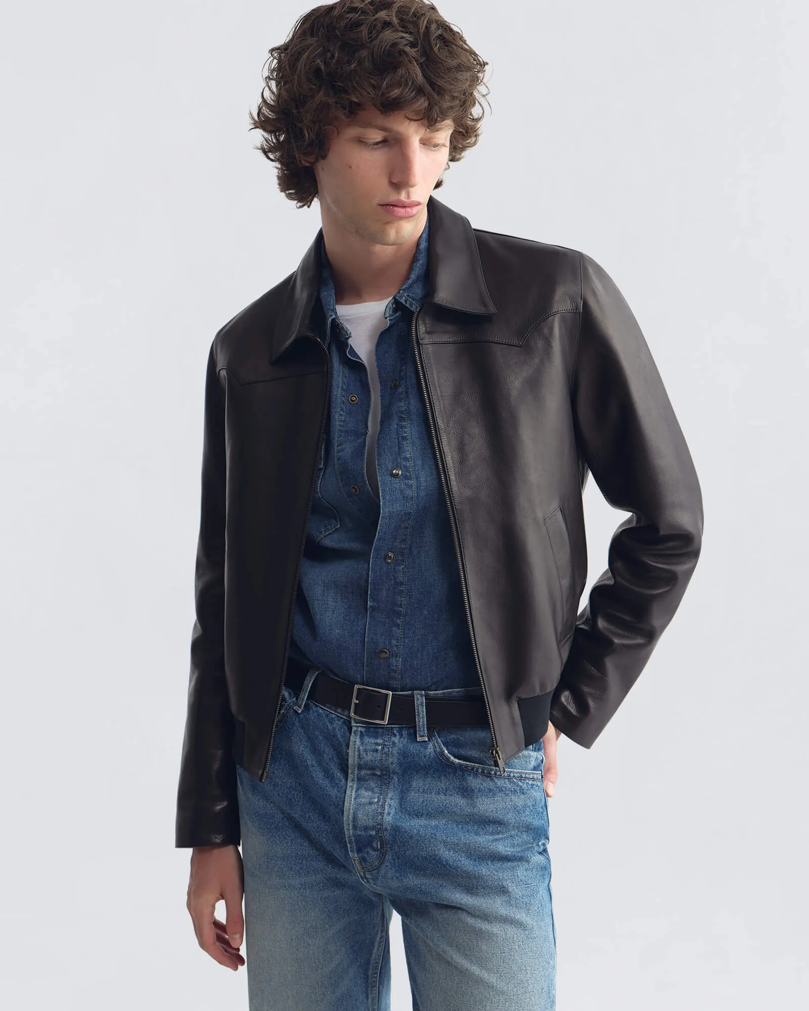 HAMMOND LEATHER JACKET sold by Nili Lotan product image thumbnail 4