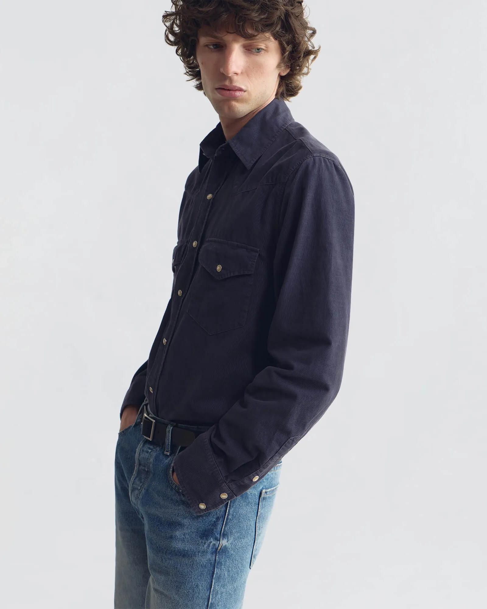 TRAVIS CORDUROY SHIRT sold by Nili Lotan product image thumbnail 4