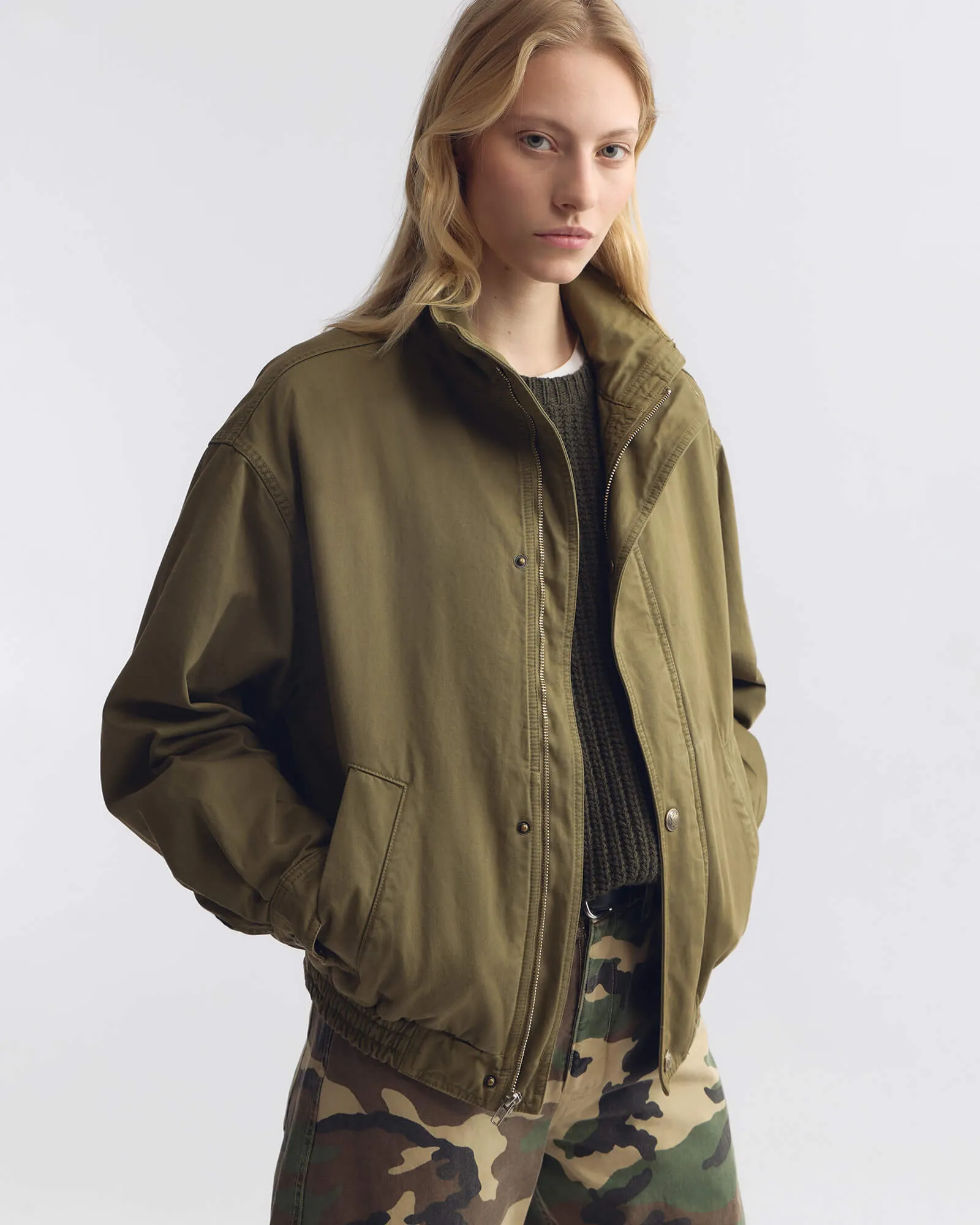 KLAIRE BLOUSON COTTON JACKET sold by Nili Lotan product image thumbnail 2