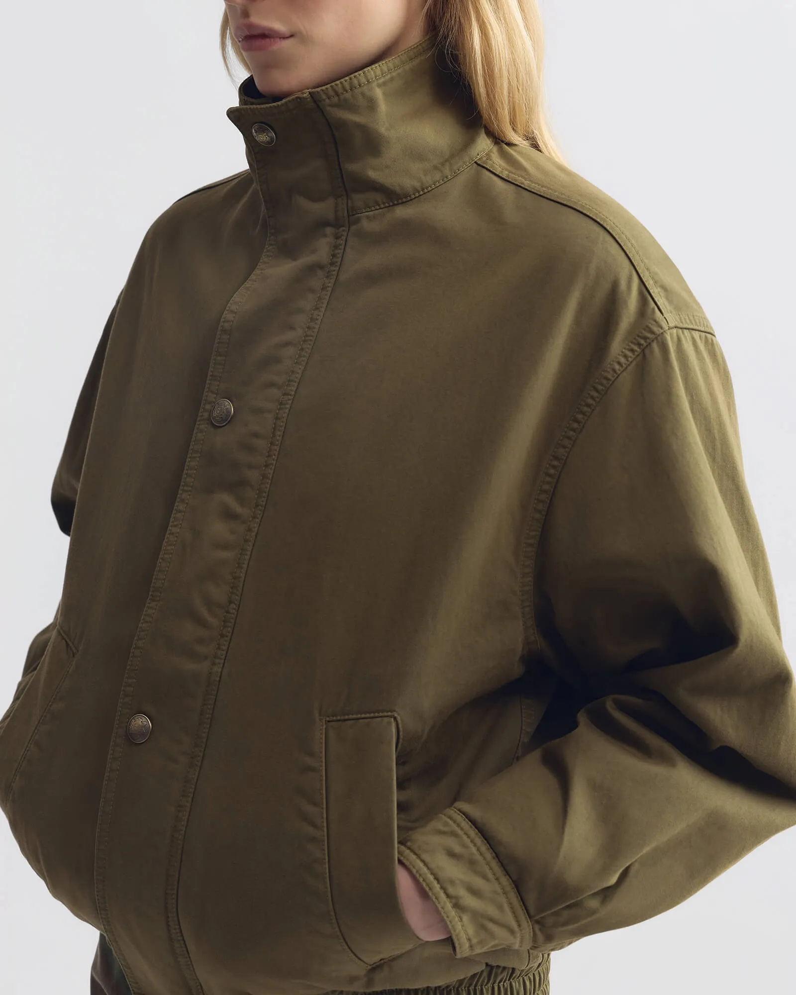 KLAIRE BLOUSON COTTON JACKET sold by Nili Lotan product image thumbnail 4