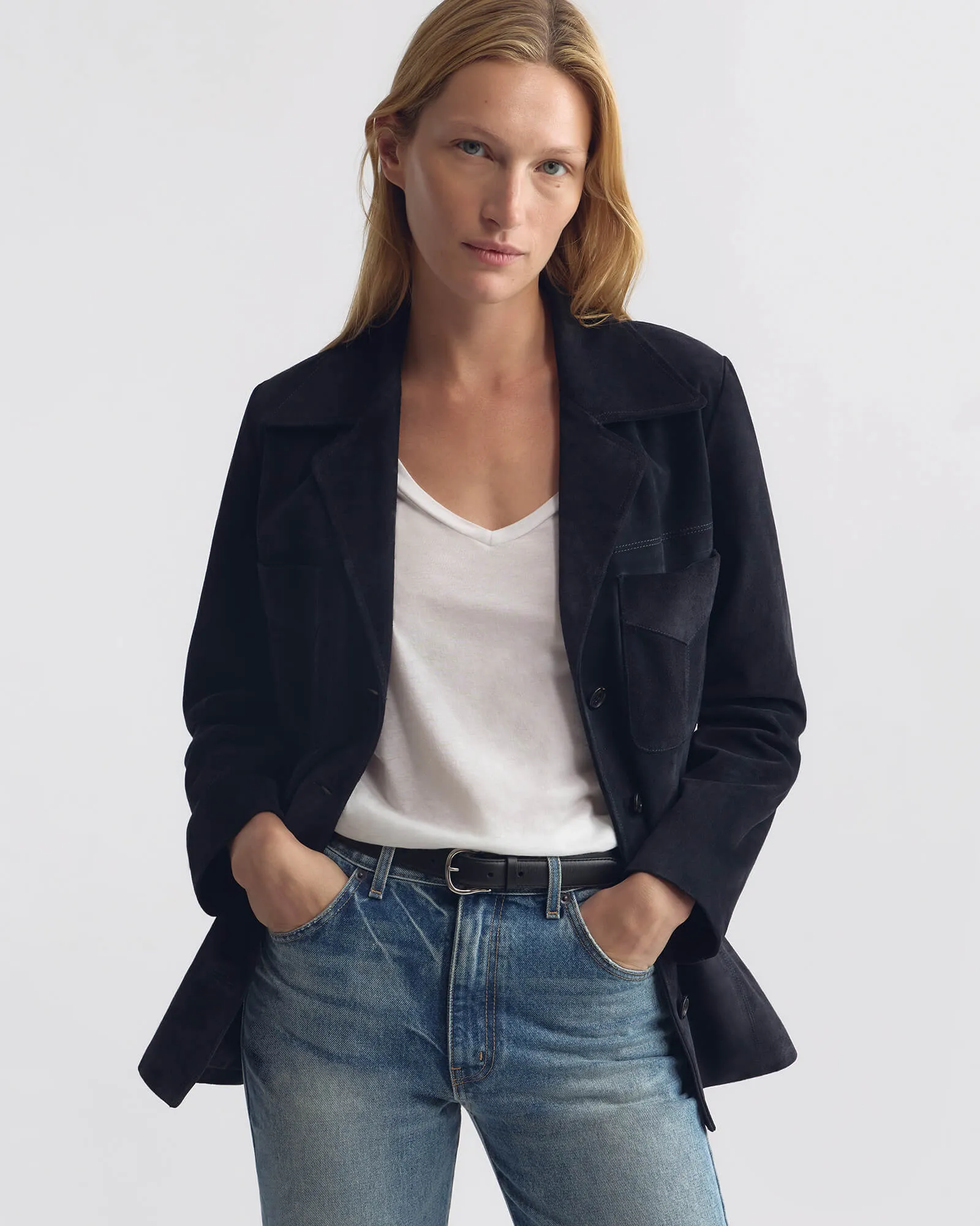 DOMINIC SUEDE JACKET sold by Nili Lotan product image thumbnail 5