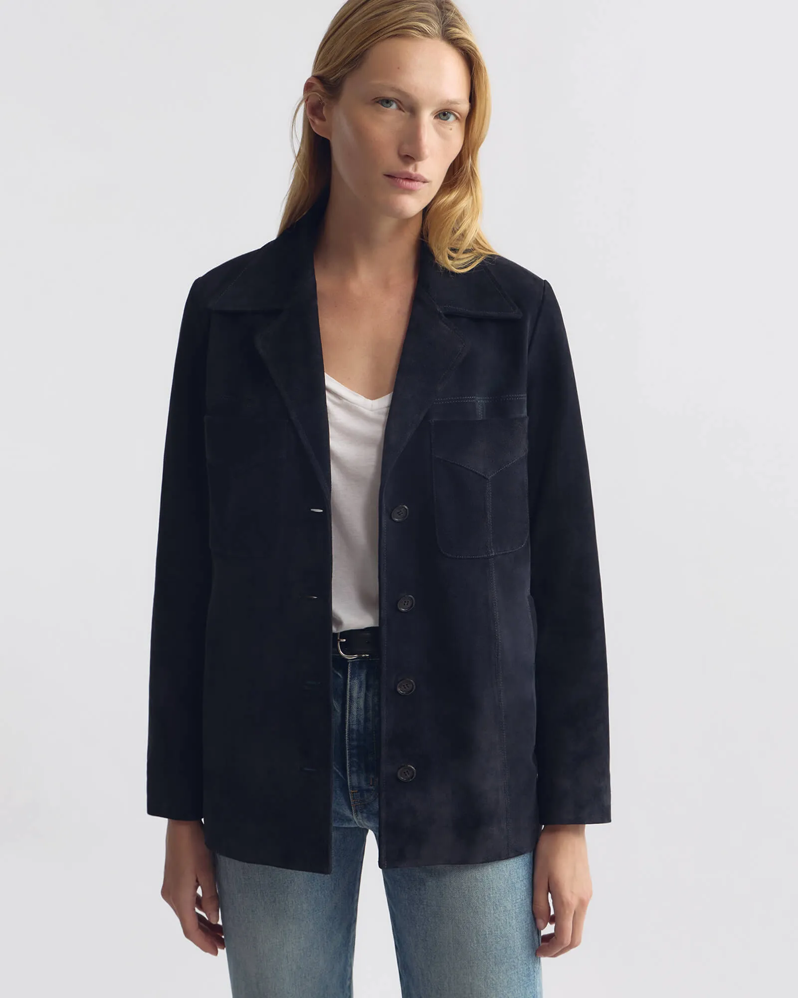 DOMINIC SUEDE JACKET sold by Nili Lotan product image thumbnail 2